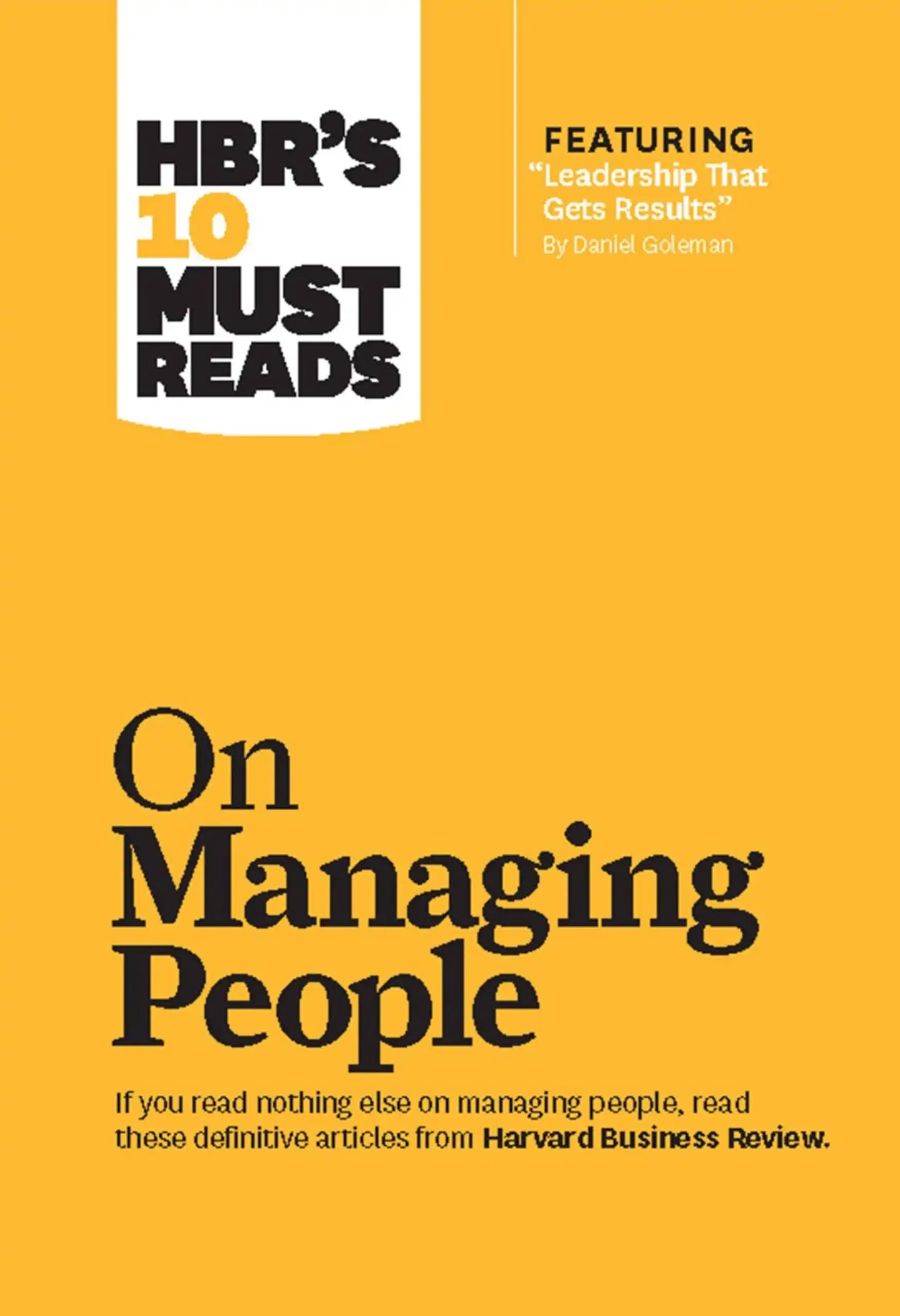 Hbrs 10 Must Reads On Managing People