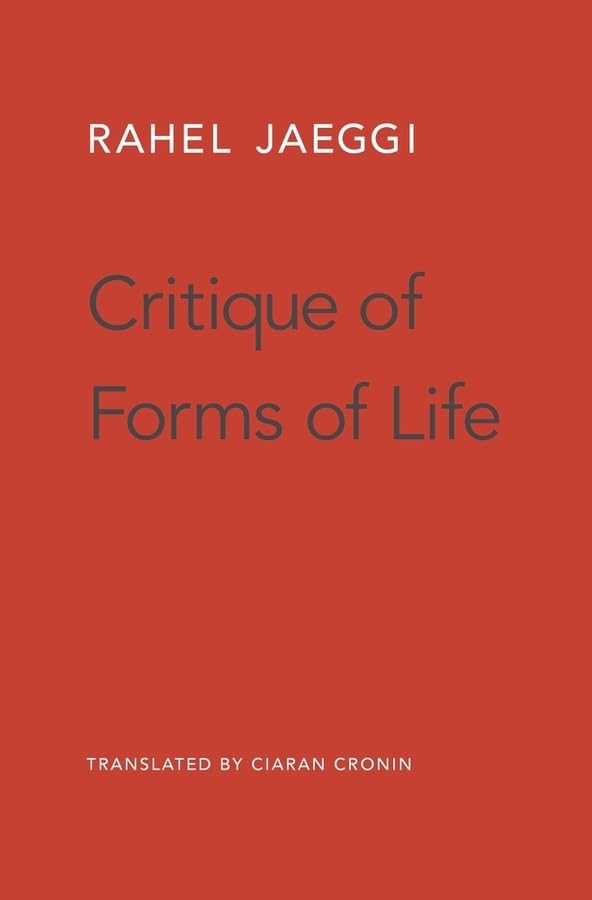 Critique Of Forms Of Life