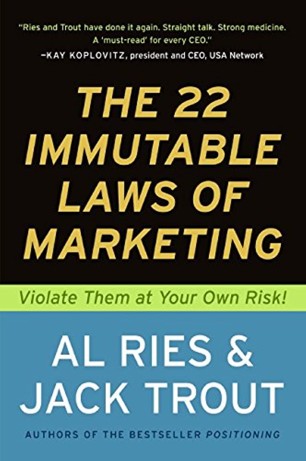 22 Immutable Laws Of Marketing