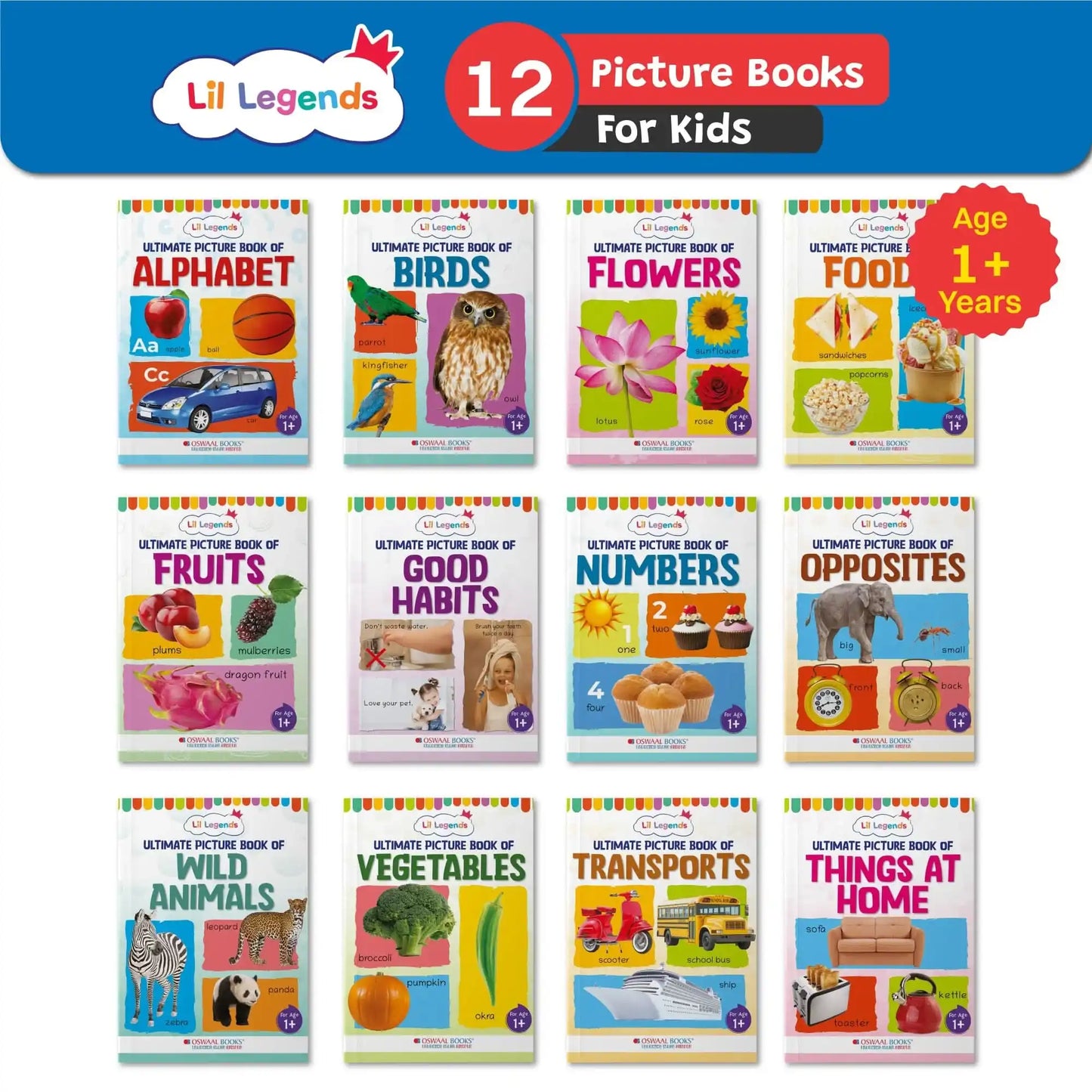 Oba Lil Legend Collection Of Early Learning (Set Of 12 Picture Books)