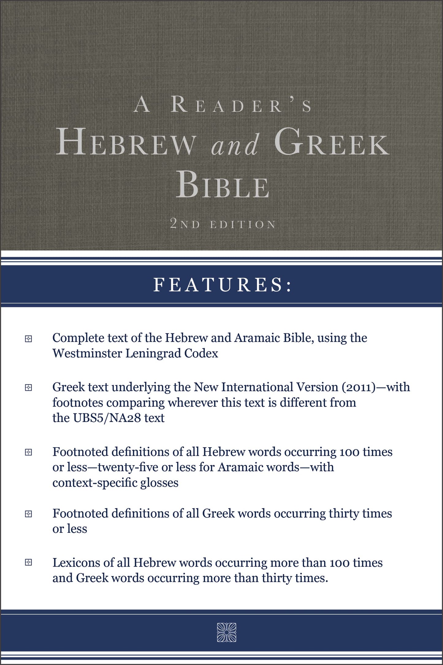 Reader'S Hebrew And Greek Bible