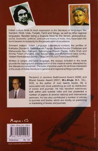 Eminent Indians : Indian Language Litterateurs