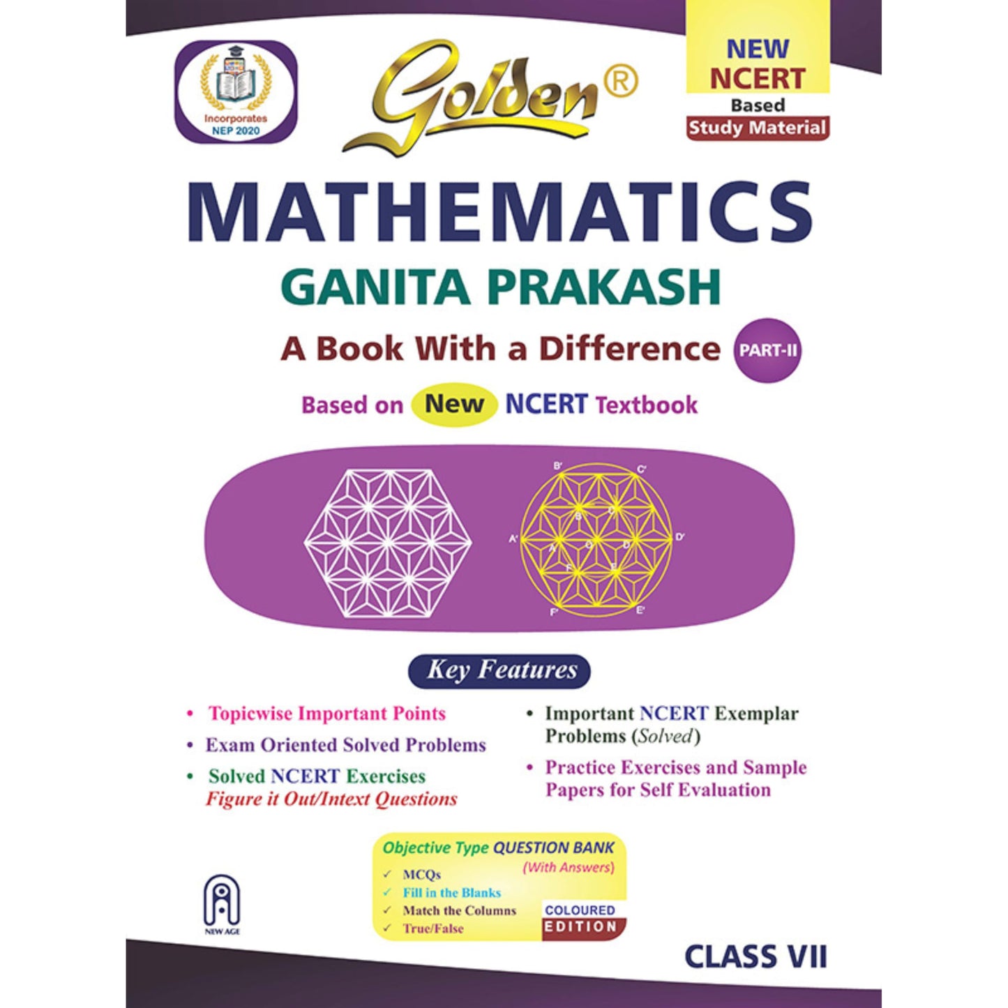 Golden Mathematics Study Material Based on NEW NCERT Ganita Prakash Part-2 For Class 7 | For CBSE 2027 Exams | Summary | Solved NCERT Textual ... Question Bank | MCQs | Practice Exercises