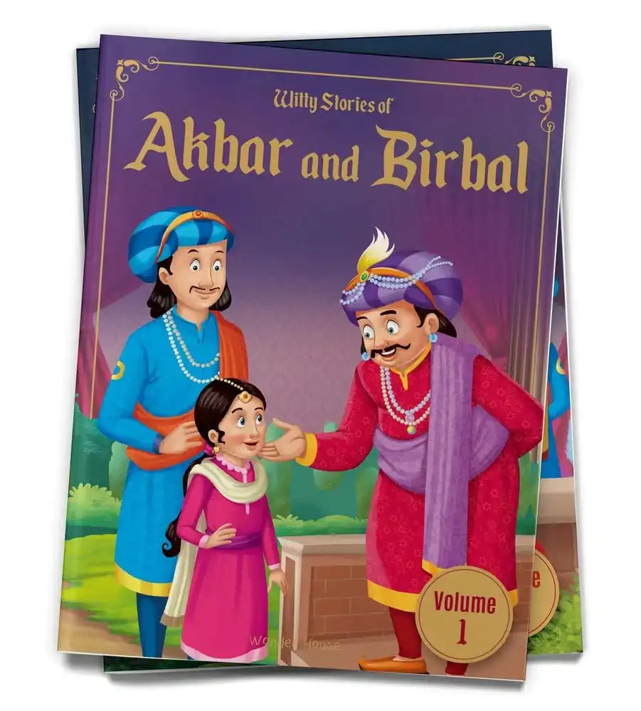 Witty Stories Of Akbar And Birbal - Volume 1: Illustrated Humorous Stories For Kids