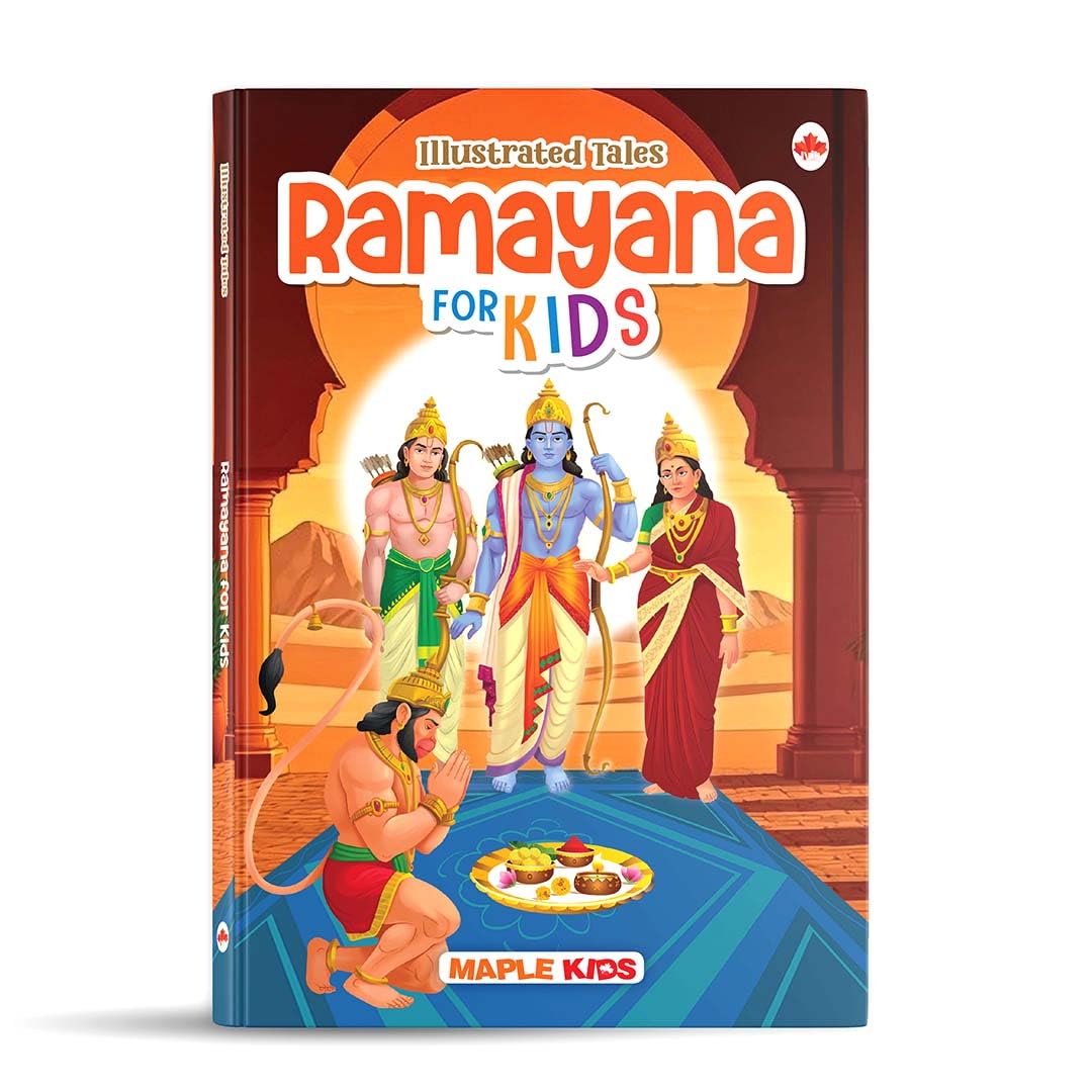 Ramayana Book for Kids - Illustrated Stories for Children - Epic Stories - Bedtime Stories - Age 2+ Years - Read Aloud to Infants, Toddlers - Hardbound Book