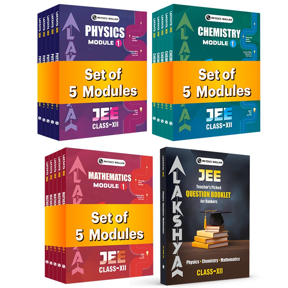 PW Lakshya For JEE Main & Advanced Class 12 Physics, Chemistry, Mathematics Modules and Questions Booklet with Solutions Combo Set of 16 Books (2026 Edition)