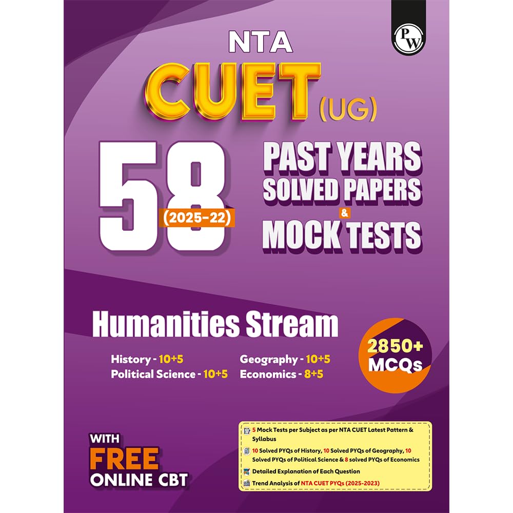 PW CUET Humanities Stream Paperwise PYQs