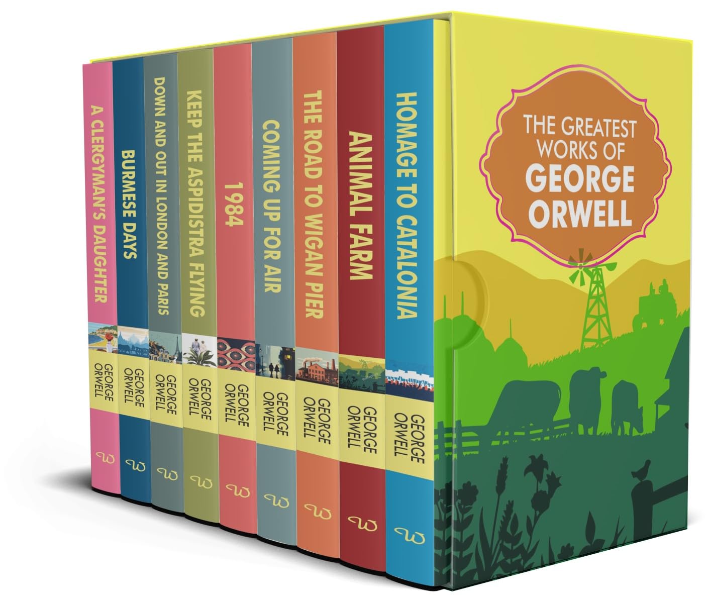 Box Set Greatest Works Of George Orwell Sets Of 9 Books