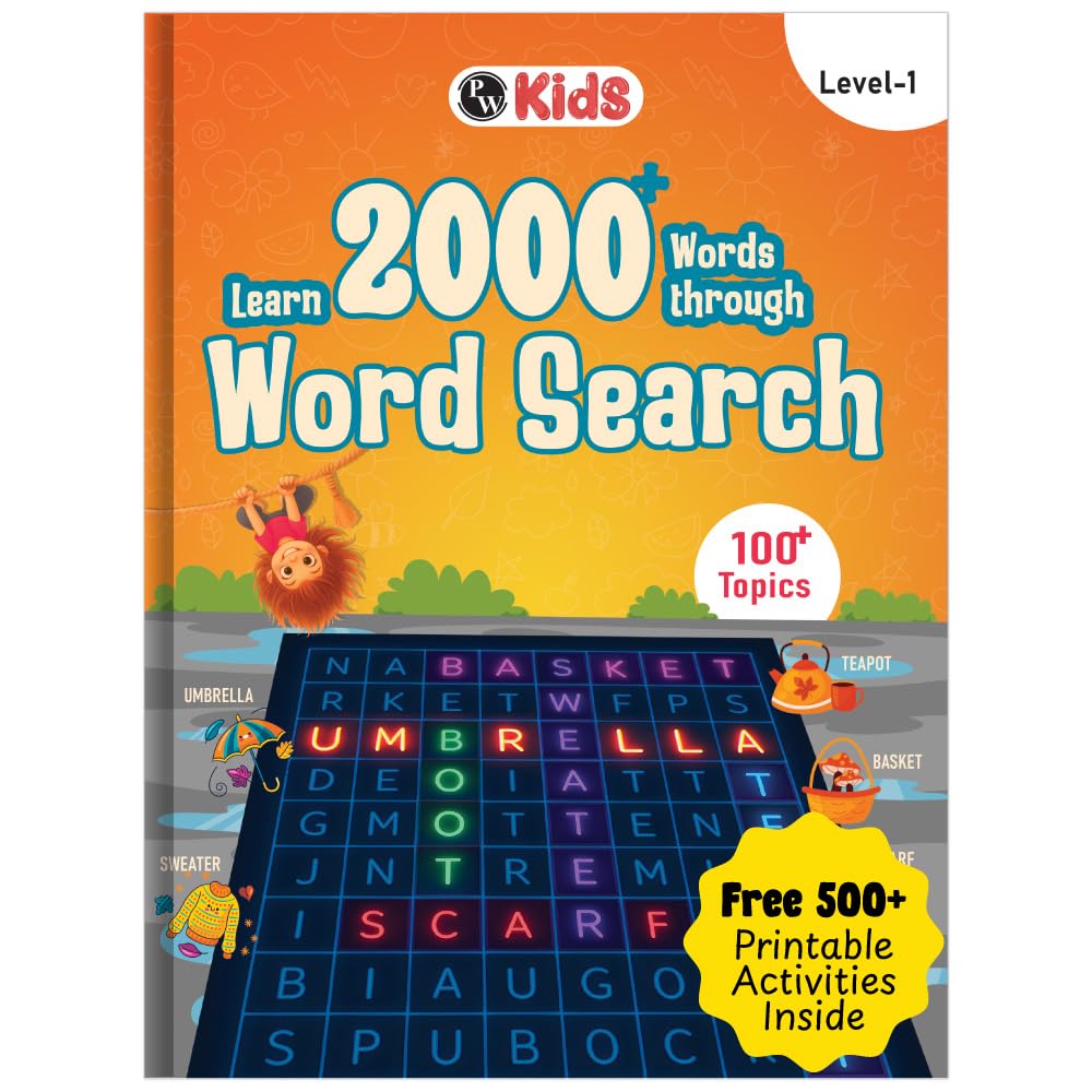 Pw 2000+ Words & 100+ Topics Word Search Puzzles with Pictures Level 2