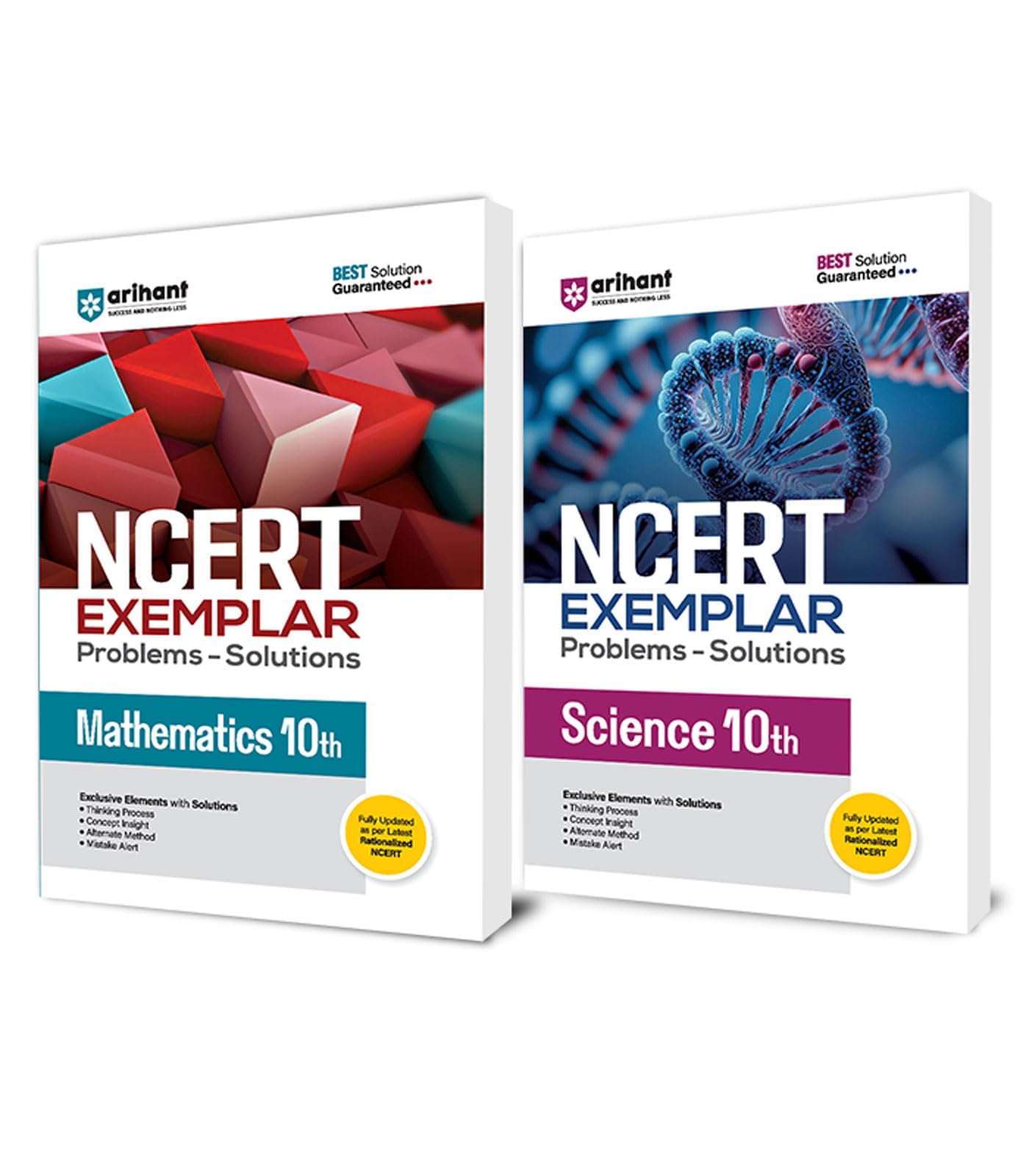 Arihant NCERT Exemplar Science, Math 10th (Set of 2) Problems & Soluti