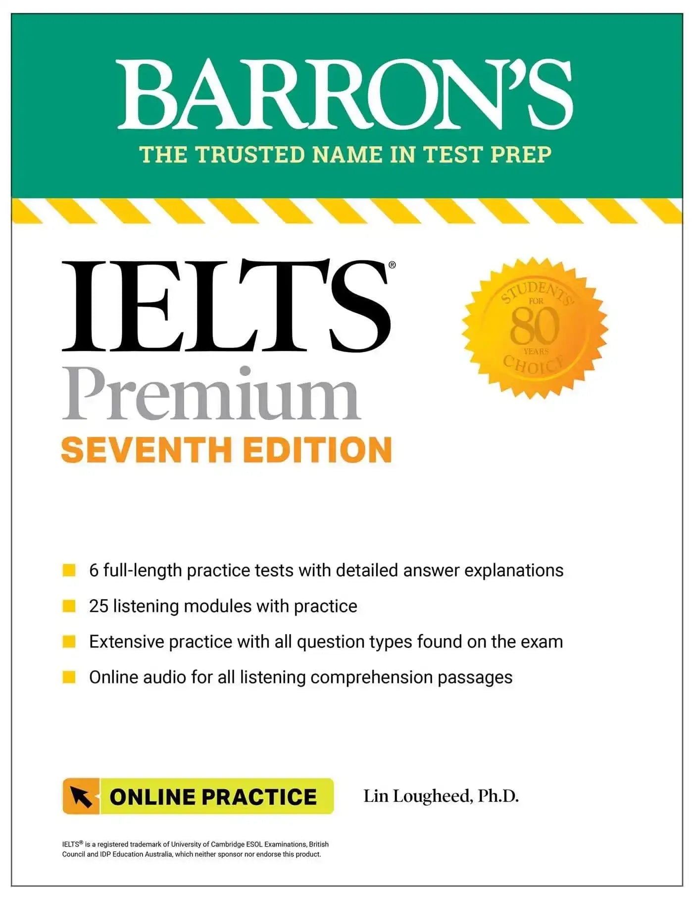 Ielts Premium 6 Practice Tests + Comprehensive Review + Online Audio 7 Ed Barron Test