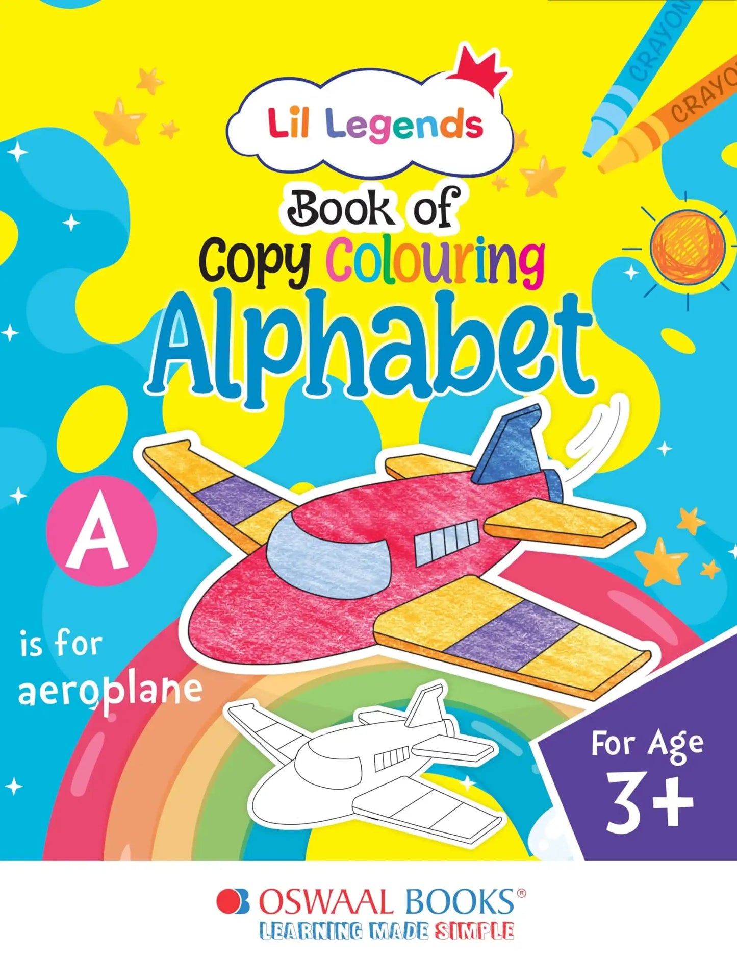 Oba Lil Legends Copy Colouring For Kids To Learn About (Alphabet)