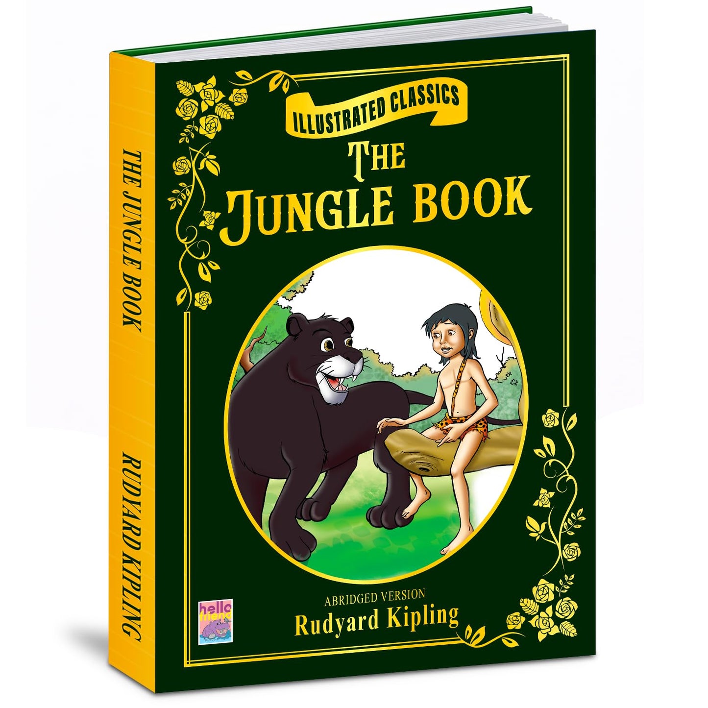 The Jungle Book – Illustrated Classics (Abridged Version) | Rudyard Kipling | Adventure Story Book for Kids | Colour Illustrated Hardcover: Illustrated Classics- The Jungle Book