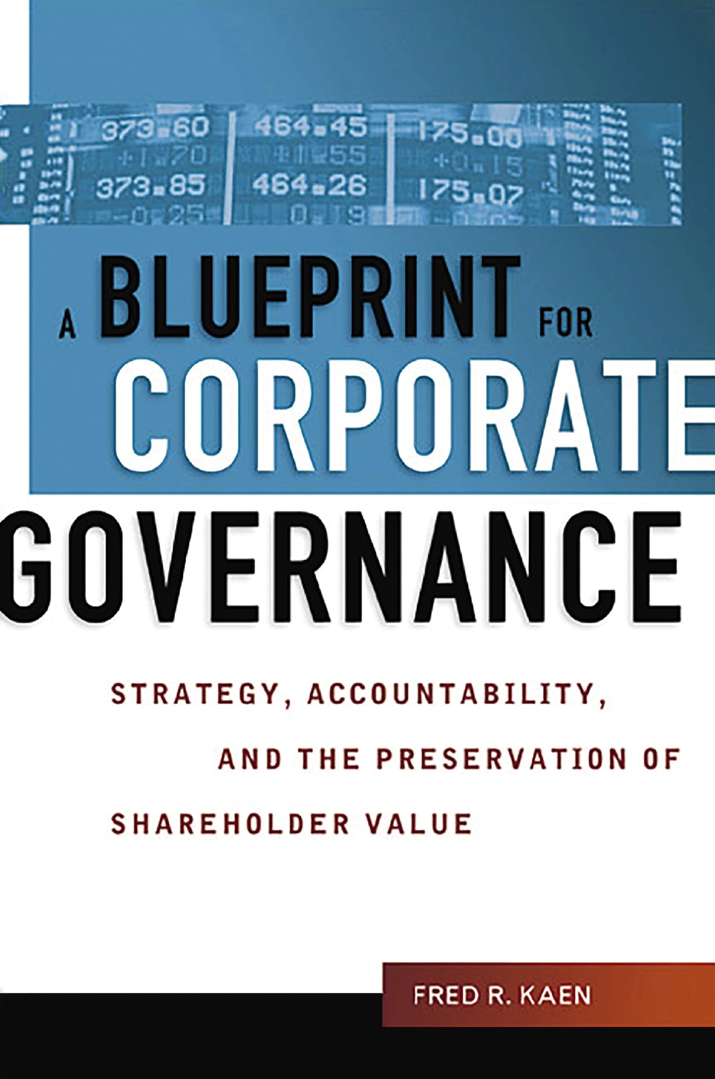 Blueprint For Corporate Governance