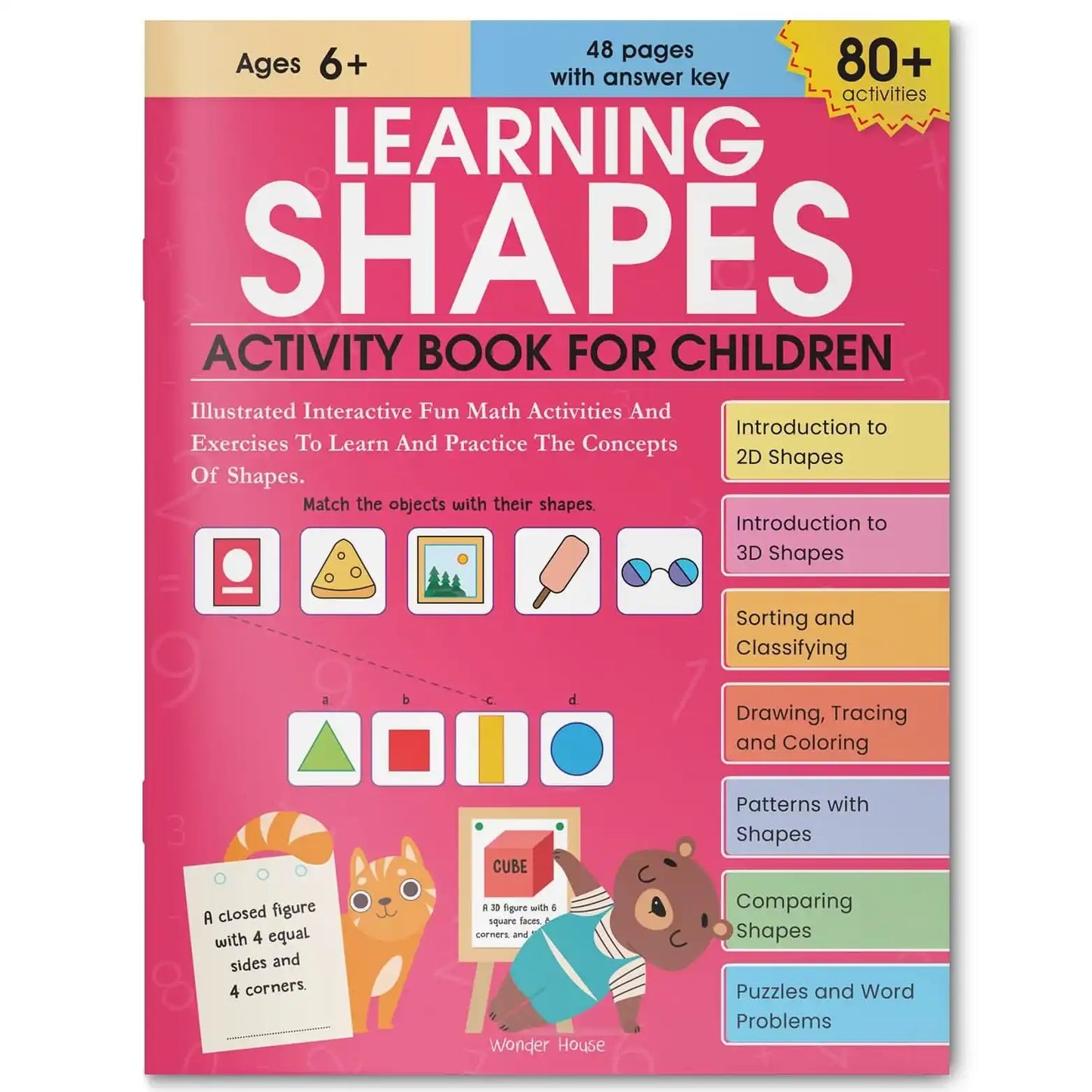 Learning Shapes Activity Book For Children
