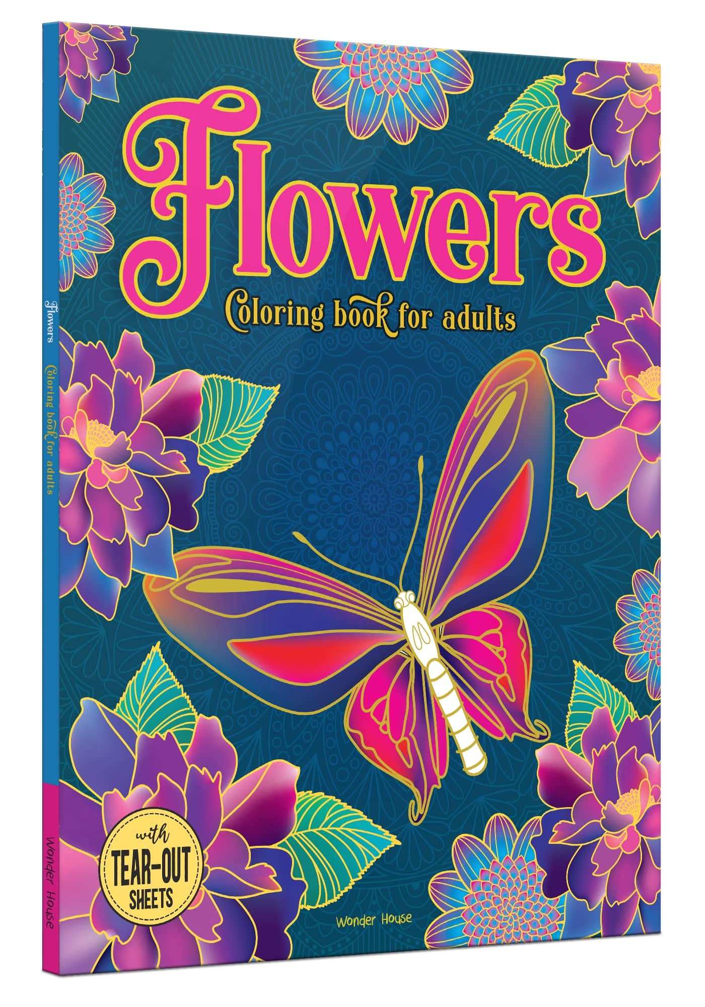Flowers Coloring Book For Adults