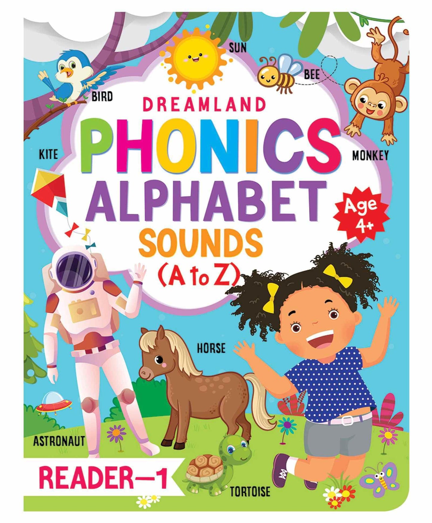 Phonics Reader Book 1 for Kids Age 3–10 | Learn Alphabet Sounds A–Z with Fun Activities | Early Reading Practice for Preschool, Kindergarten & Primary School | Colourful Illustrations & Simple Language for Beginners