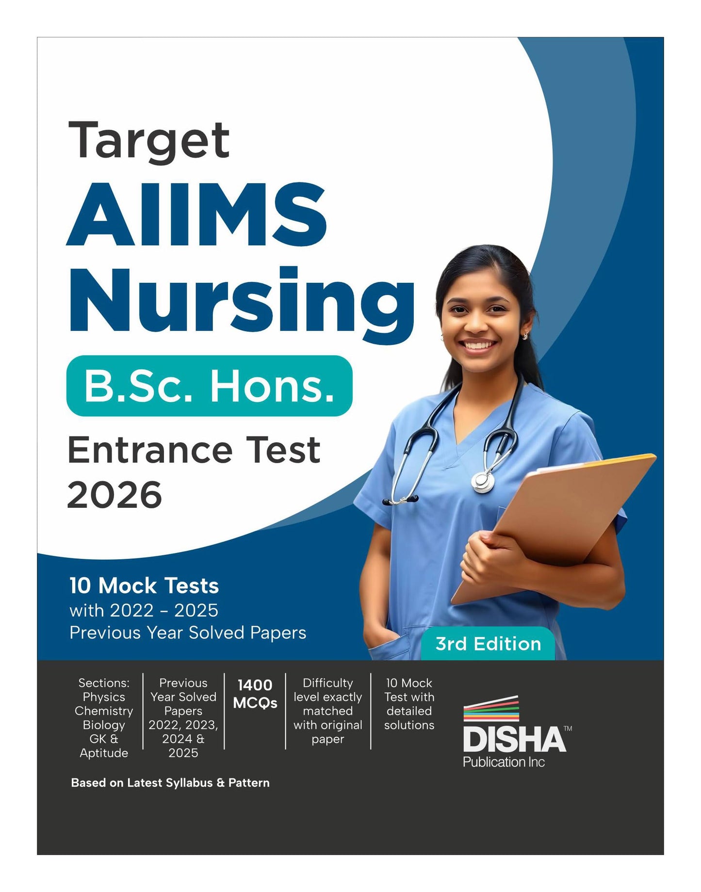 Target AIIMS Nursing B.Sc. Hons. Entrance Test 2026 - 10 Mock Tests wi