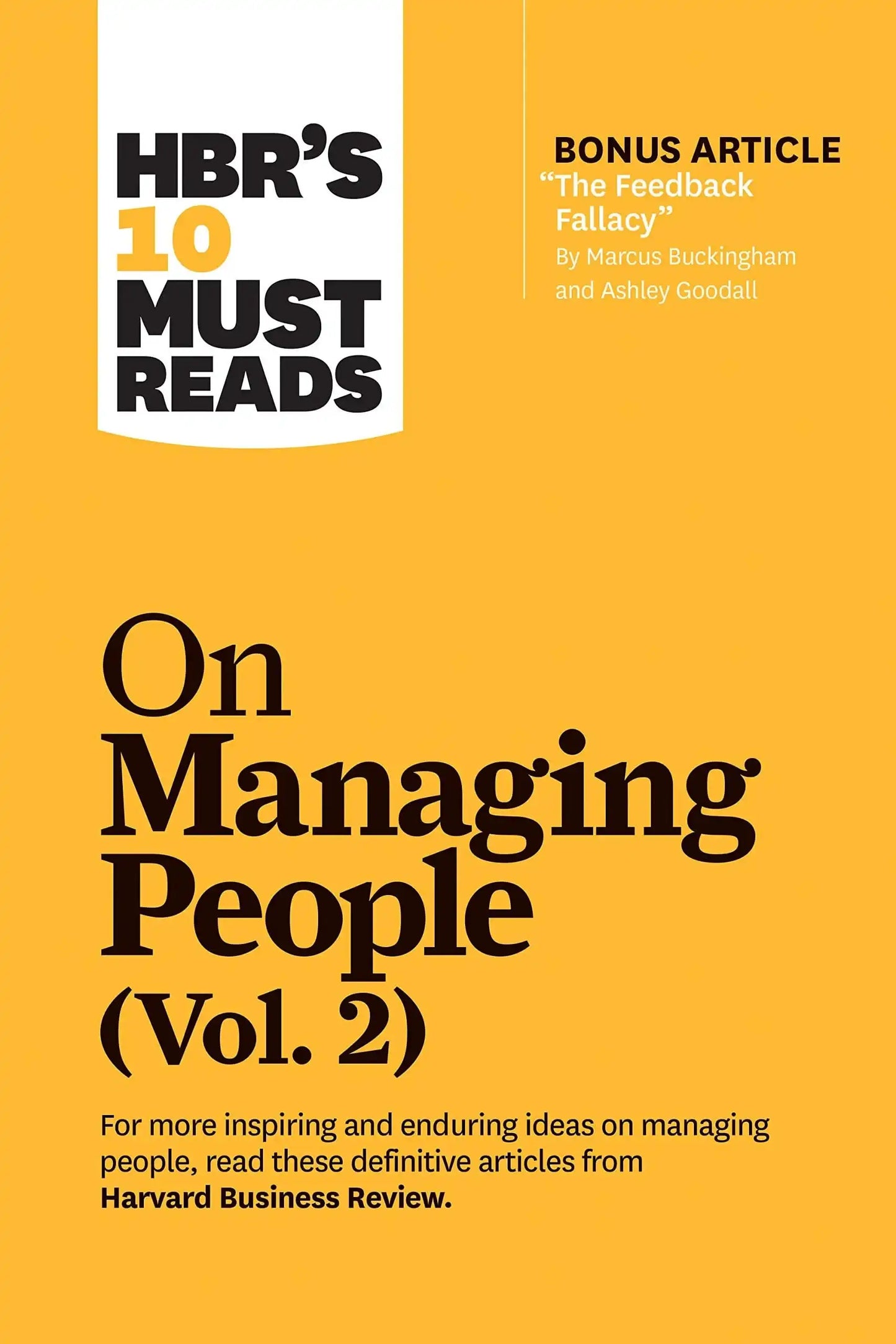 Hbrs 10 Must Reads On Managing People,Vol.2