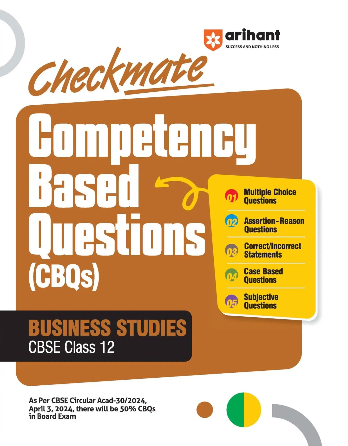 Arihant Checkmate Business Studies Bk 12