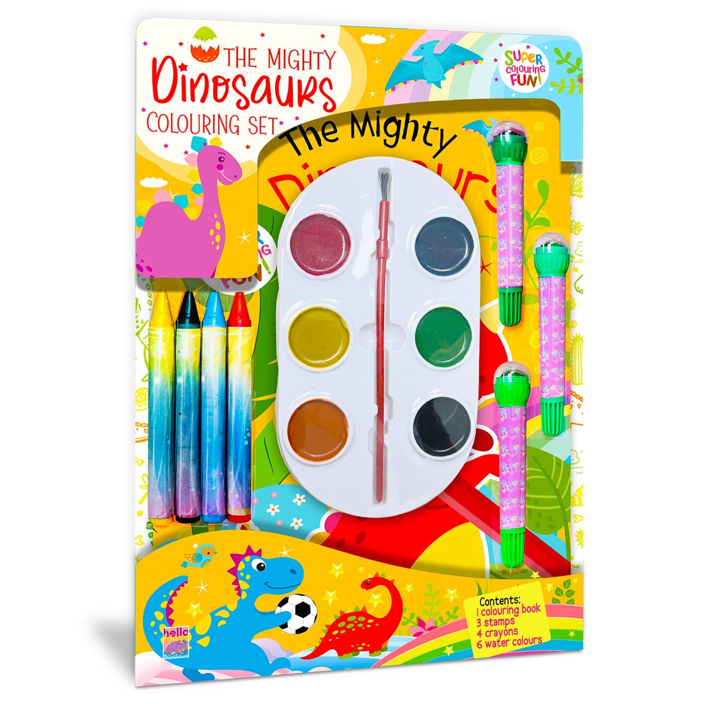 The Mighty Dinosaur Colouring Set