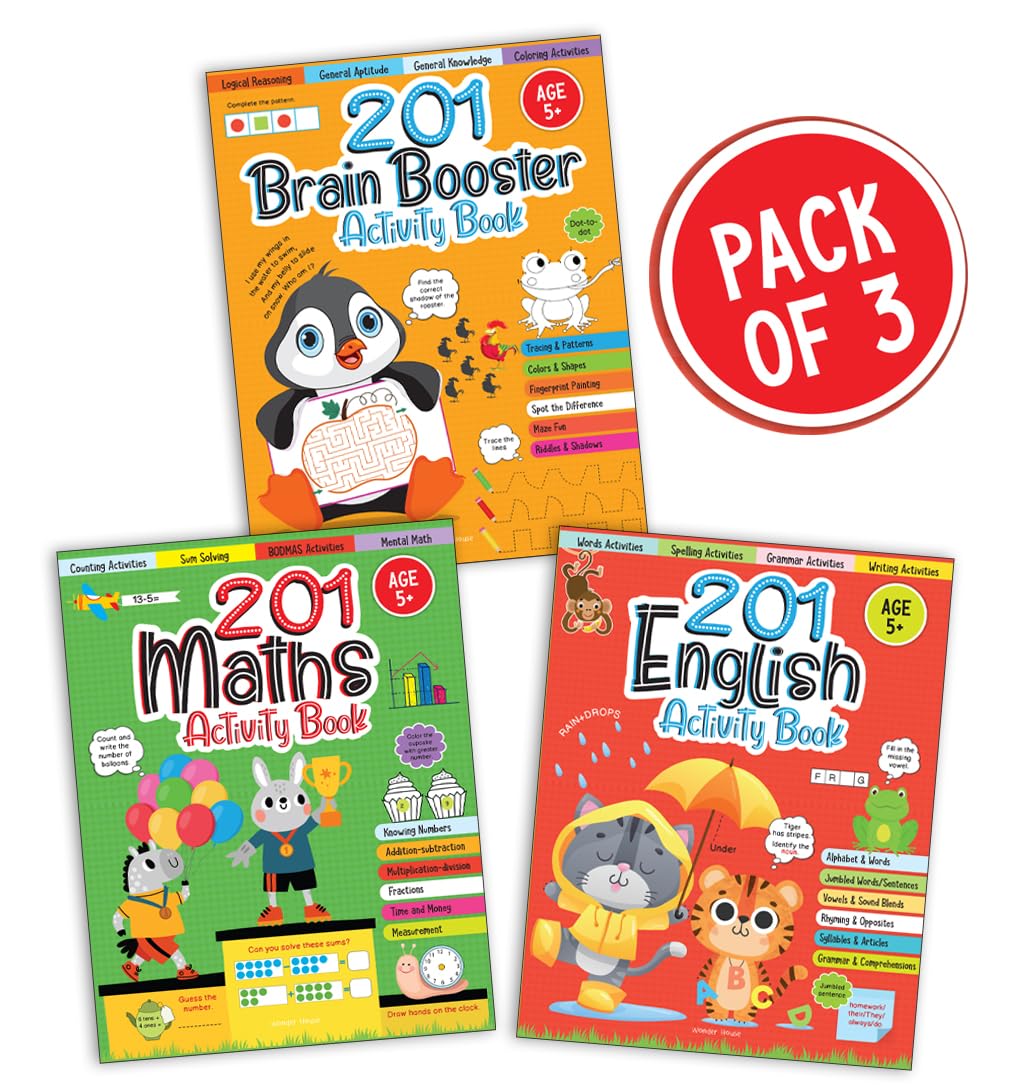 201 Activity Books (Pack Of 3 Books)