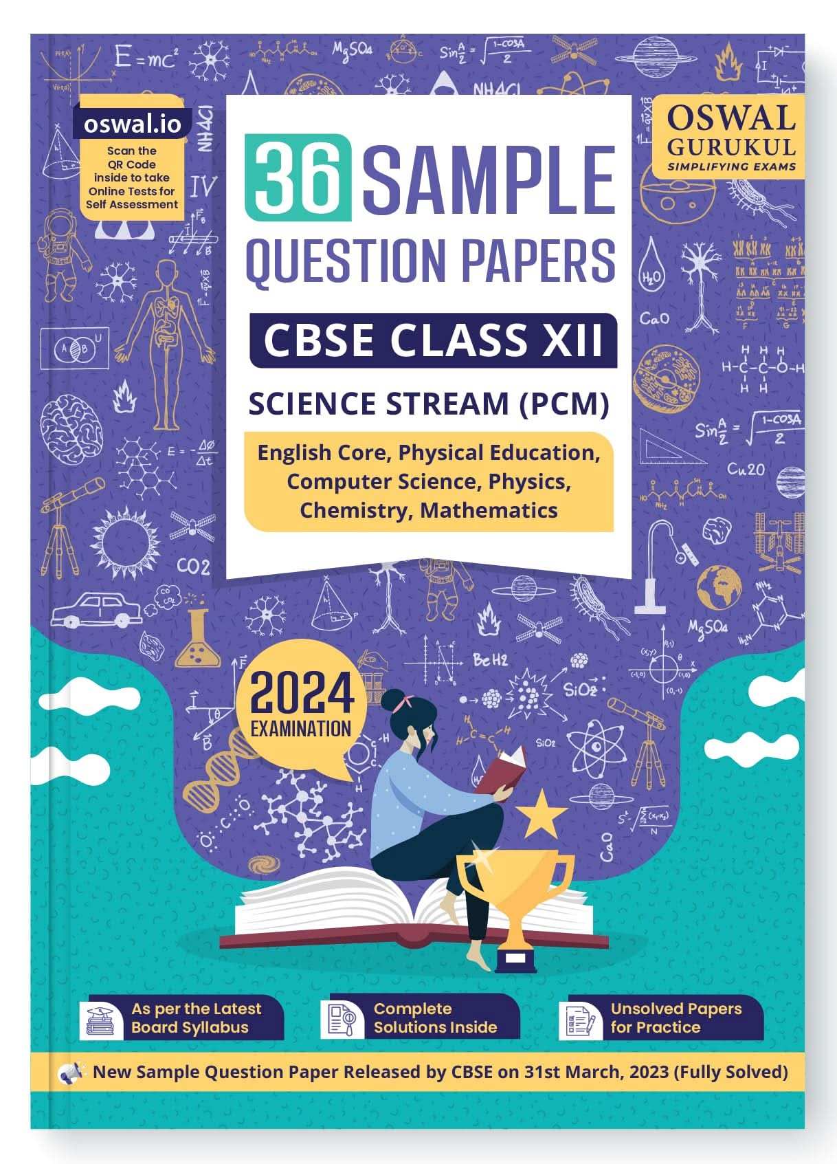Opp Cbse 36 Sqp Science Bk 12 (Pcm) Combined (2024)
