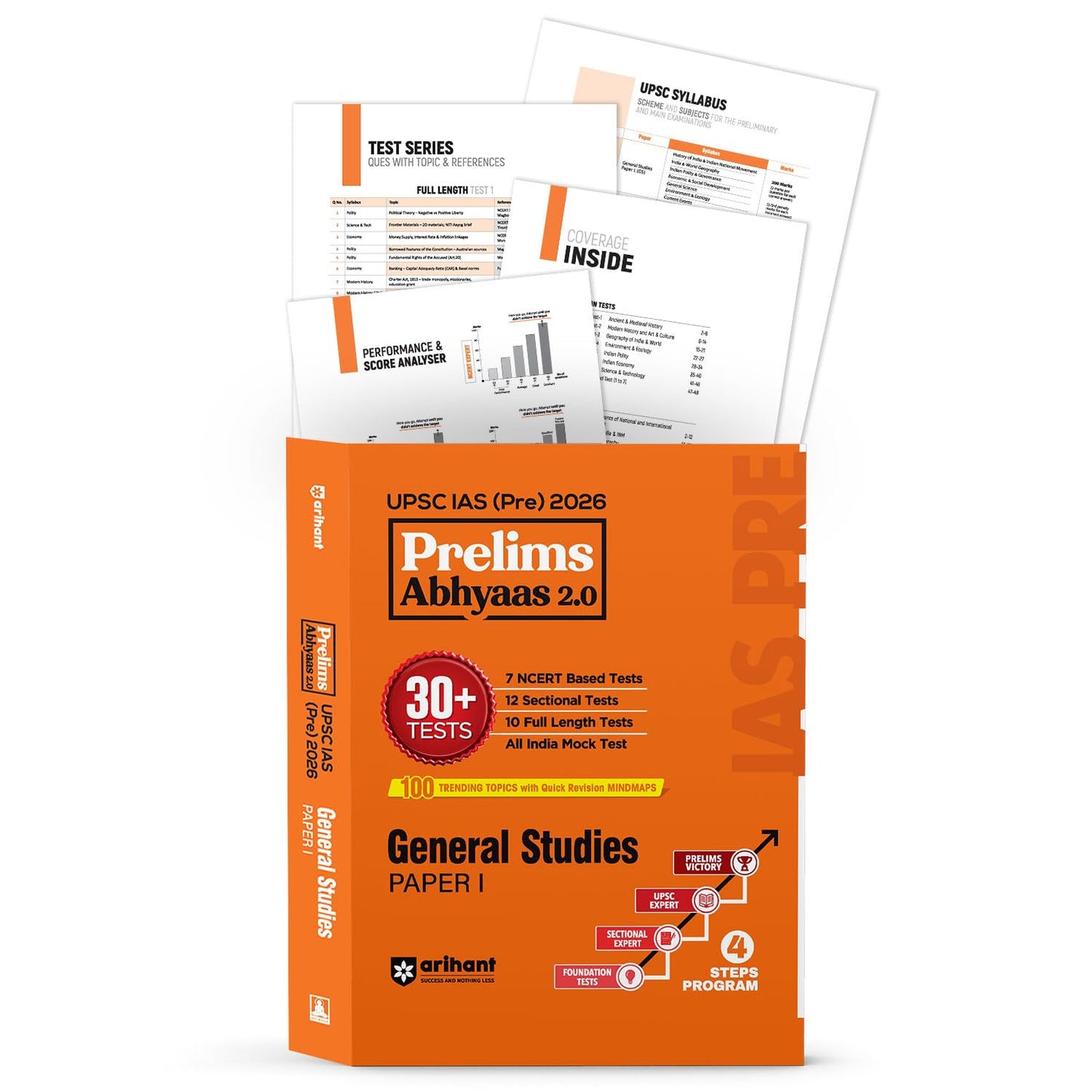 Arihant UPSC IAS Prelims Abhyaas 2.0 Exam 2025-26 | General Studies Paper I | 30+ Practice Tests with 7 NCERT Based, 12 Sectional & 10 Full-Length ... for UPSC Civil Services Exam | English Medium