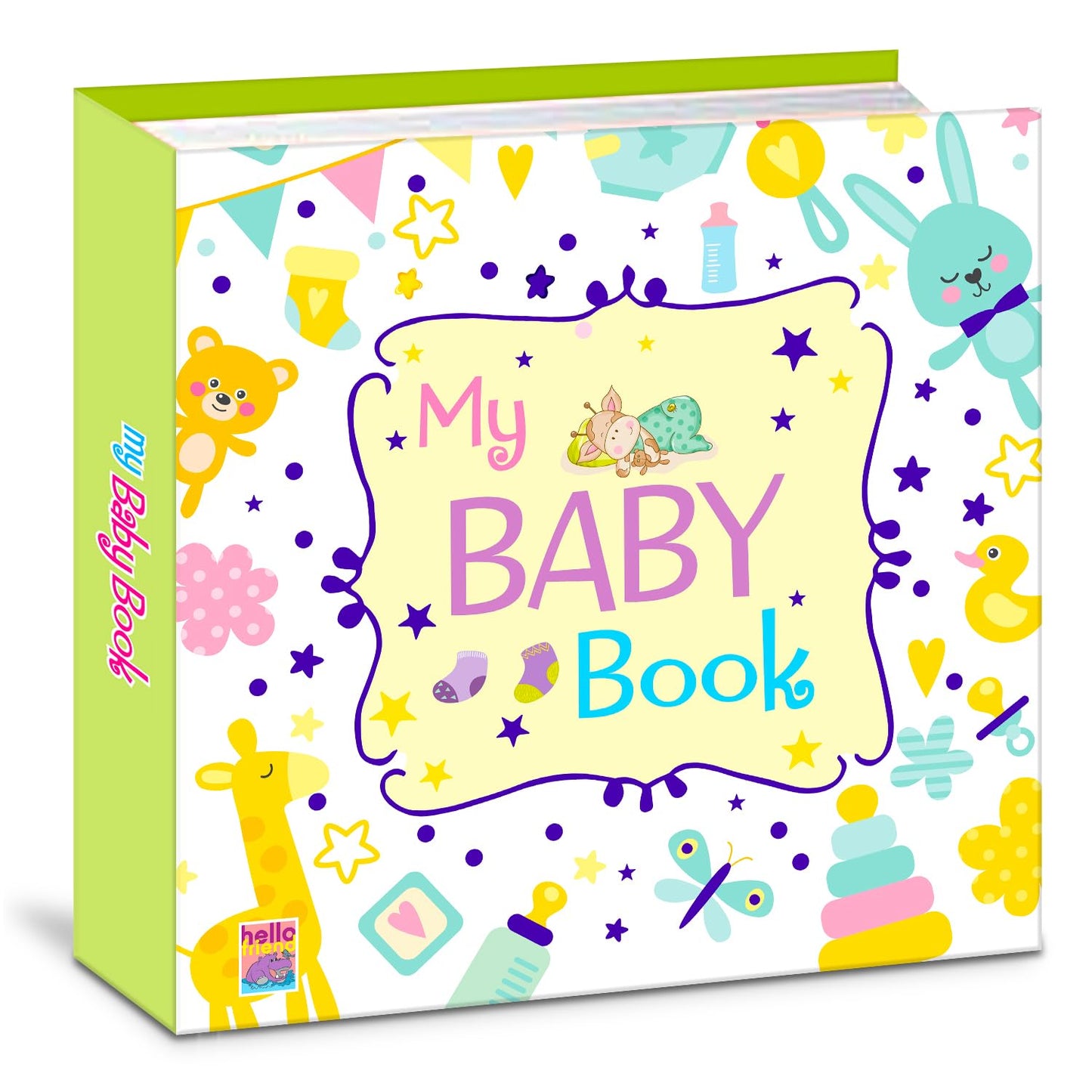 Hello Friend Books "My Baby Book: Record Precious Memories and Milestones of Your Little One (Boy/Girl) - A Thoughtful Gift for Baby Showers and Expectant Parents"