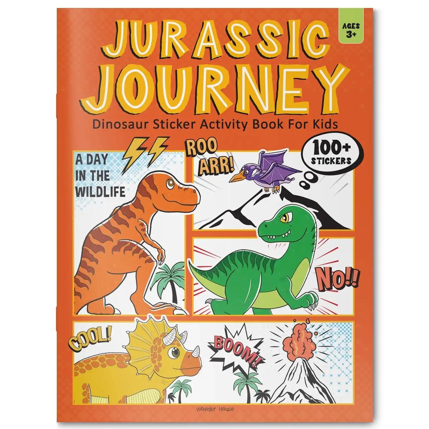 Jurassic Jamboree Dinosaur Sticker Activity Book For Kids