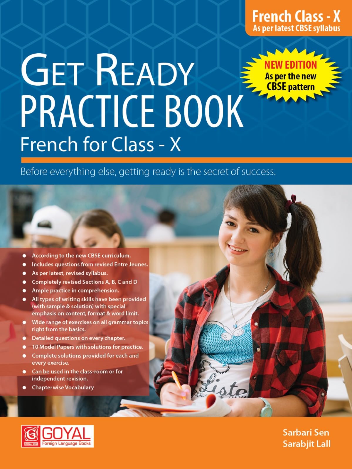 Get Ready Practice Book French For Class X + Answer key - 2025 New Edition
