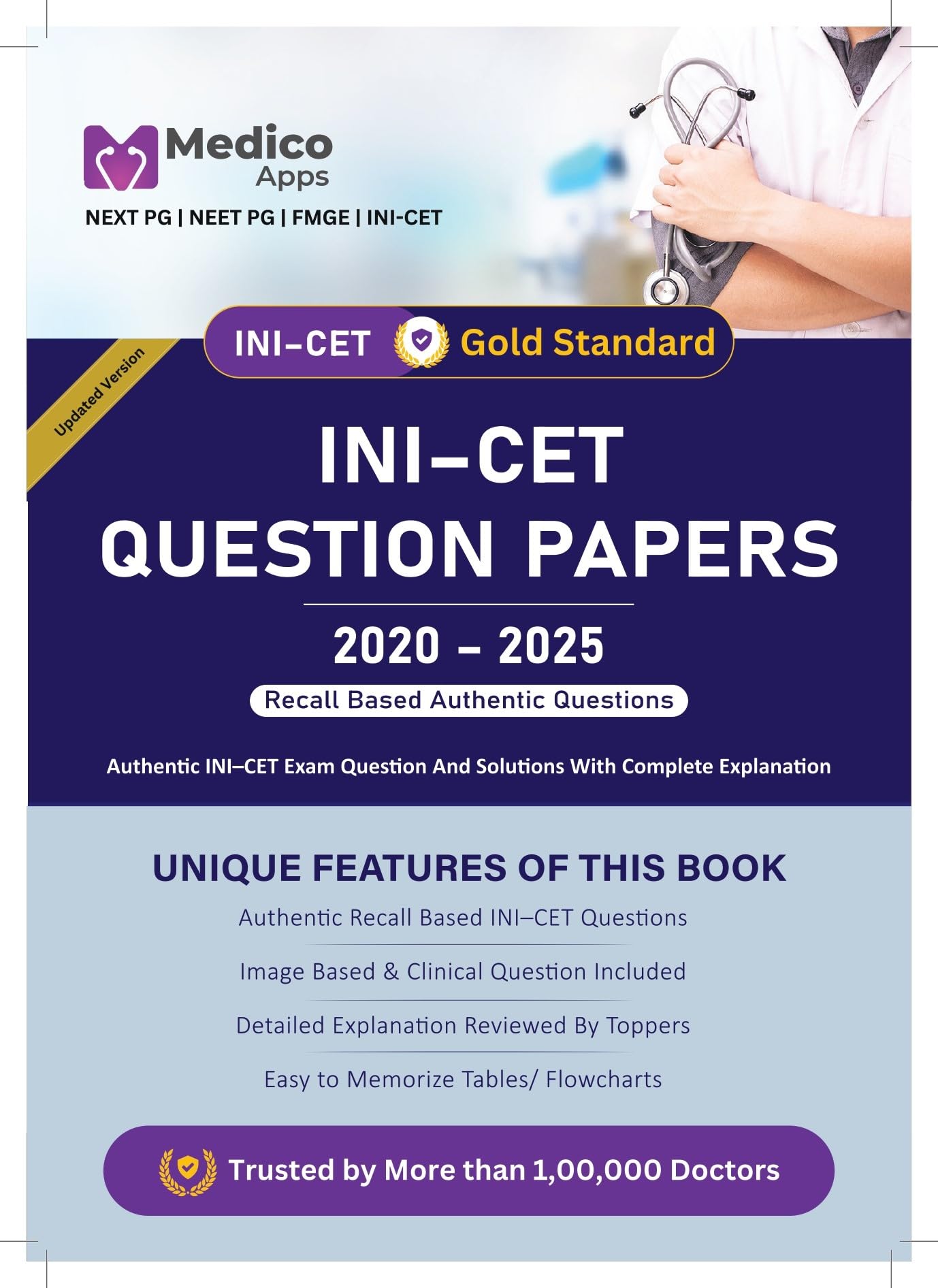 INI CET Solved Question Papers PYQs with Expert Explanations and Solutions Book -INI-CET| NBE | NEET PG | FMGE