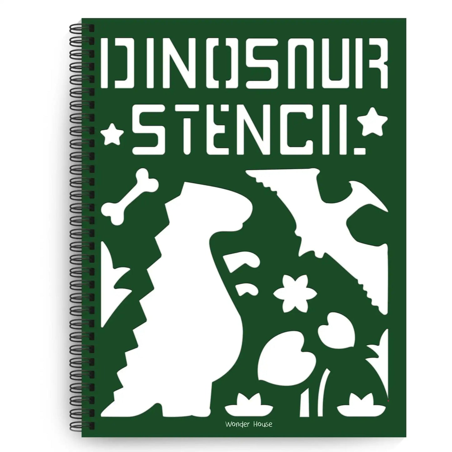 Stencil Book: Dinosaur