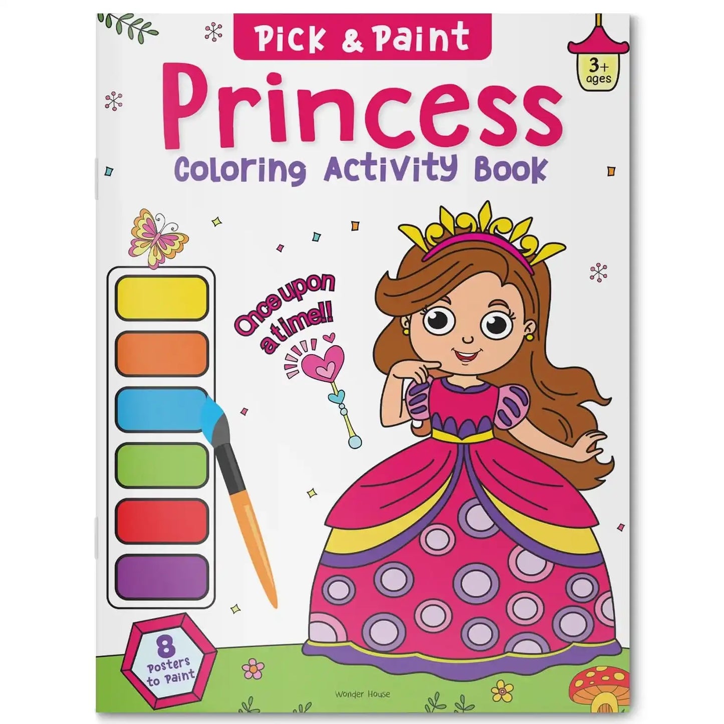 Pick And Paint Coloring Activity Book For Kids: Princess