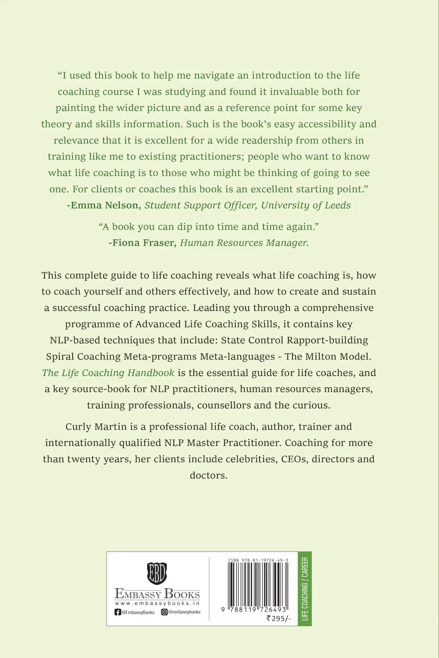 The Life Coaching Handbook : Everything You Need To Be An Effective Life Coach