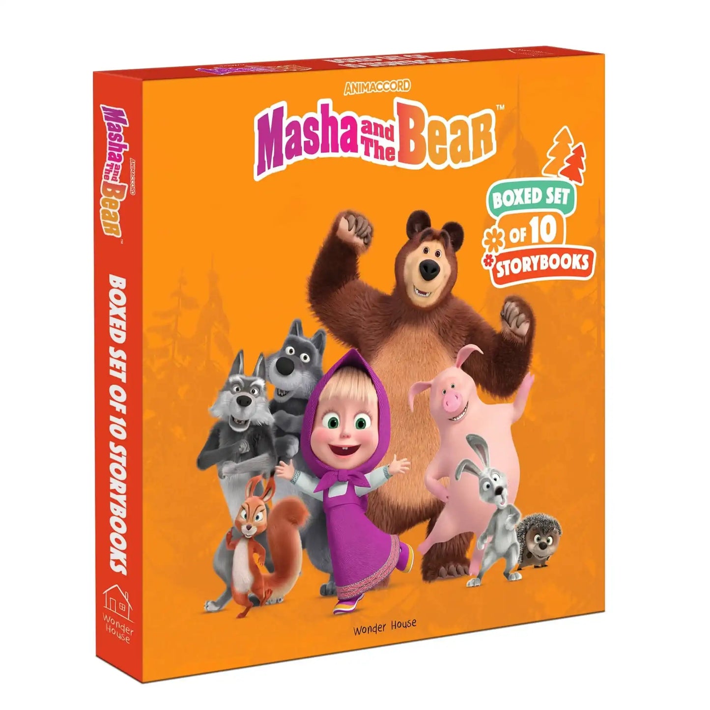 Masha And The Bear Story Books (Boxed Set Of 10) (Story Book)