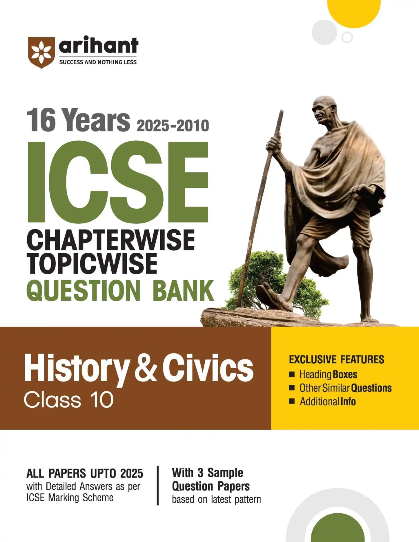 Arihant Icse Chapterwise Hist & Civics Paper