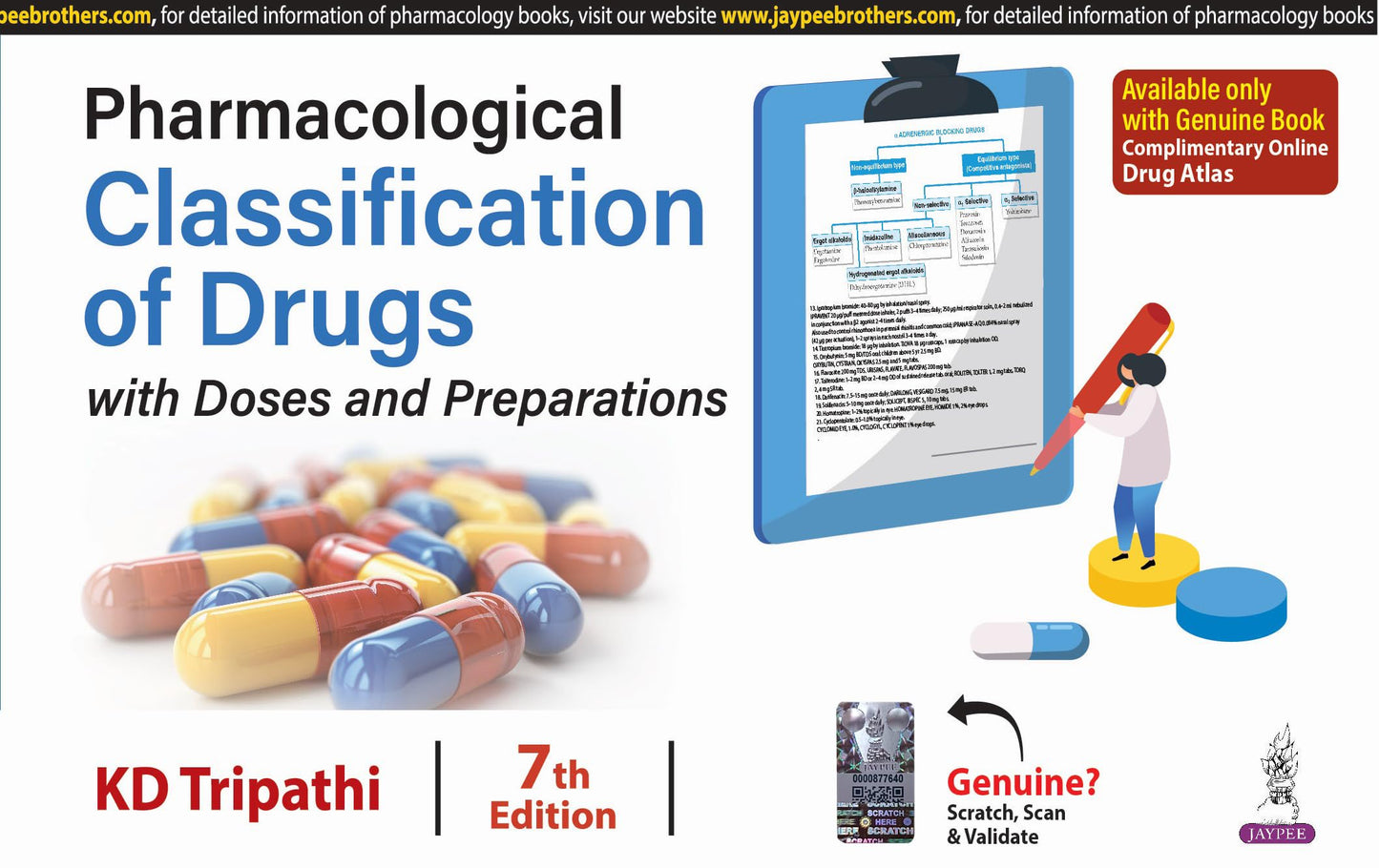 PHARMACOLOGICAL CLASSIFICATION OF DRUGS WITH DOSES AND PREPARATIONS