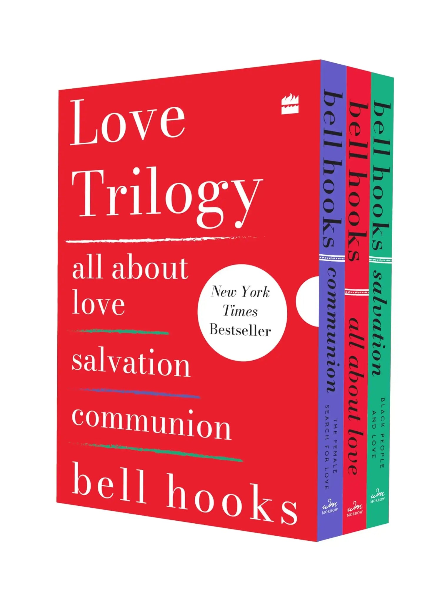 Love Trilogy Boxset Of 3 Bell Hook Books ( All About Love, Salvation And Communion)