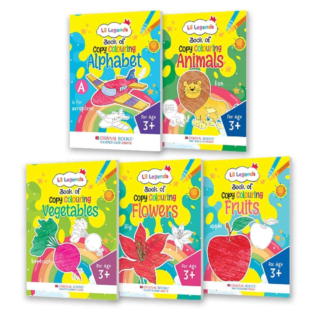 Oba Lil Legends Bk Of Copy Colouring (Set Of 5 Books)