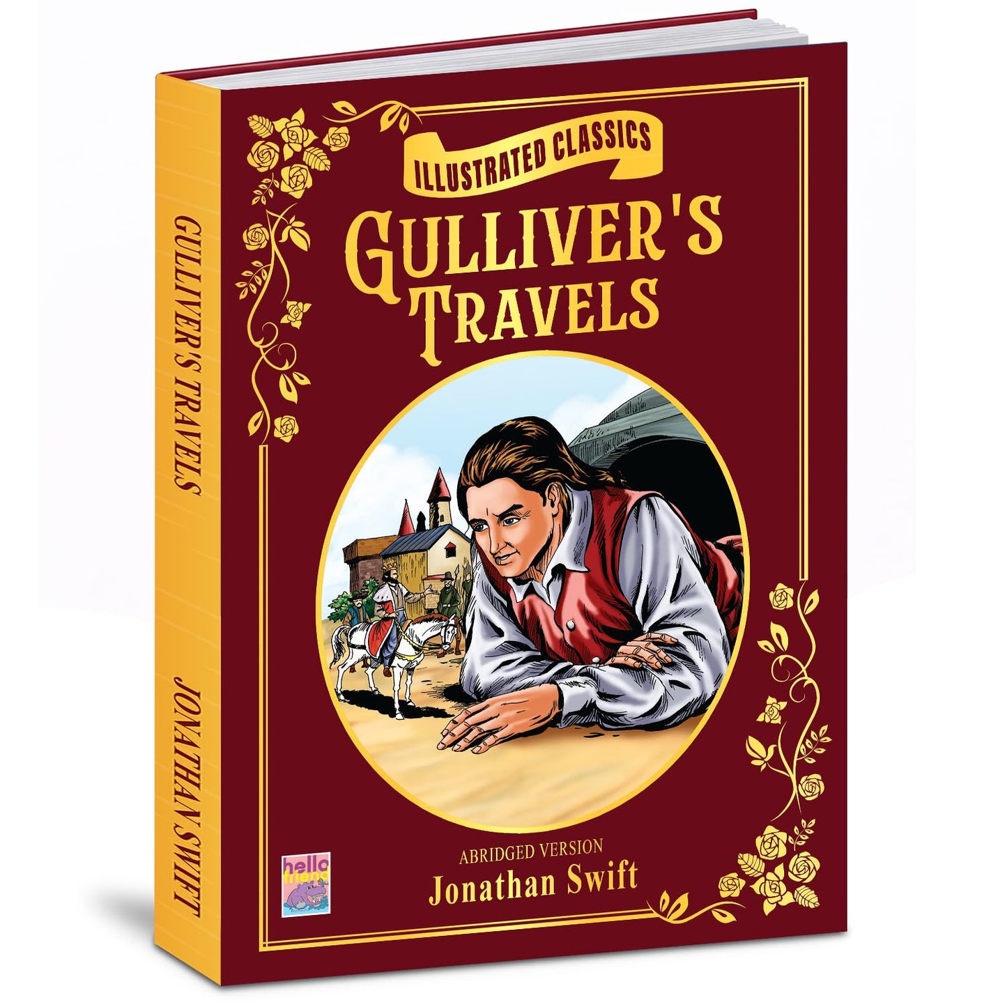Illustrated Classics: Gulliver’s Travels for Kids | Abridged Edition by Jonathan Swift | Illustrated Story Book for Children | Classic Adventure Tales