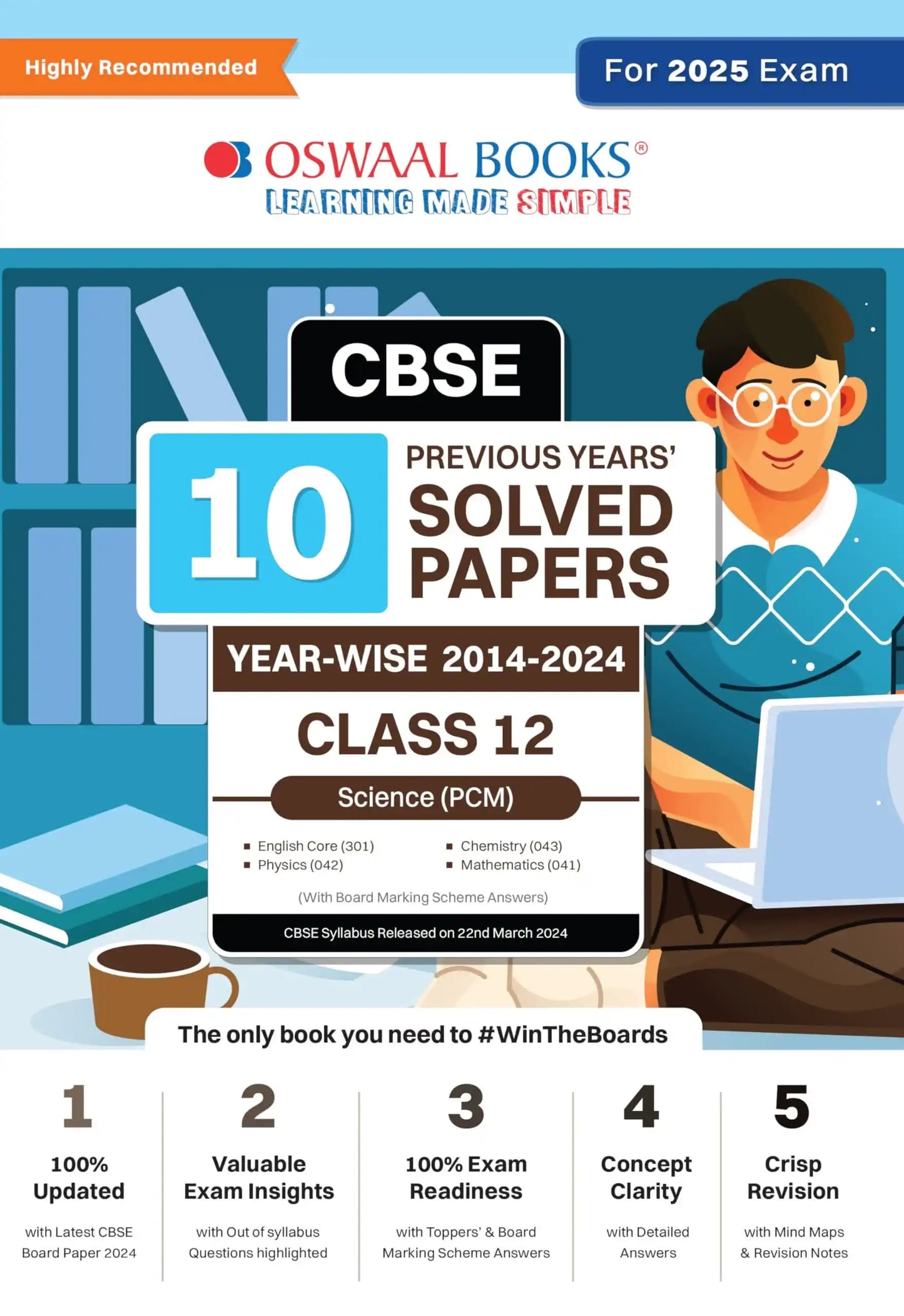 Oba Cbse 10 Yrs Solved Science 12 (Pcm) 2025