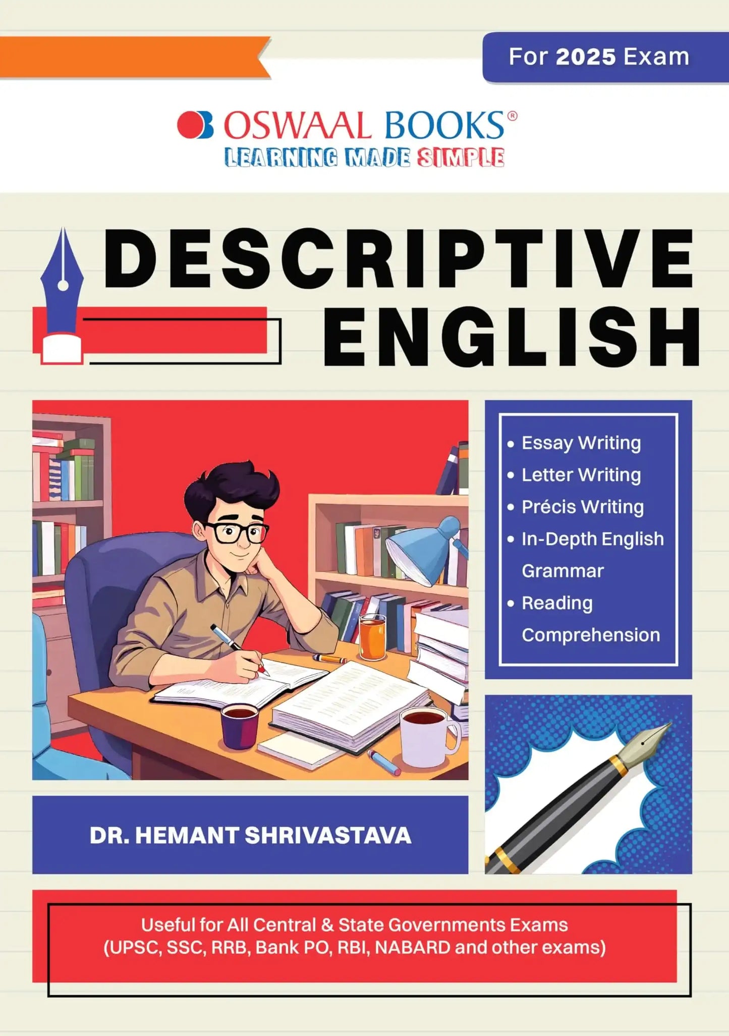 Oba Descriptive English Useful For Upsc,Ssc,Prb,Po,Rbi,Nabard (2025)