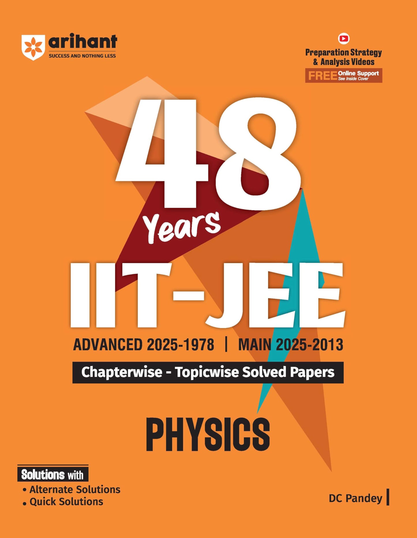 Arihant 48 Years IIT-JEE Physics | Chapterwise and Topicwise Solved Papers | Advanced (2025–1978) and Main (2025–2013) | Key Concepts and Quick ... IIT-JEE Chapterwise Solved Papers Series)