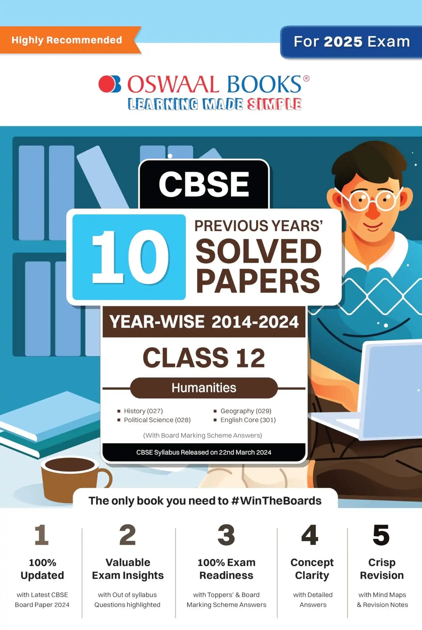 Oba Cbse 10 Yrs Solved (Humanities) Bk 12 (2025)