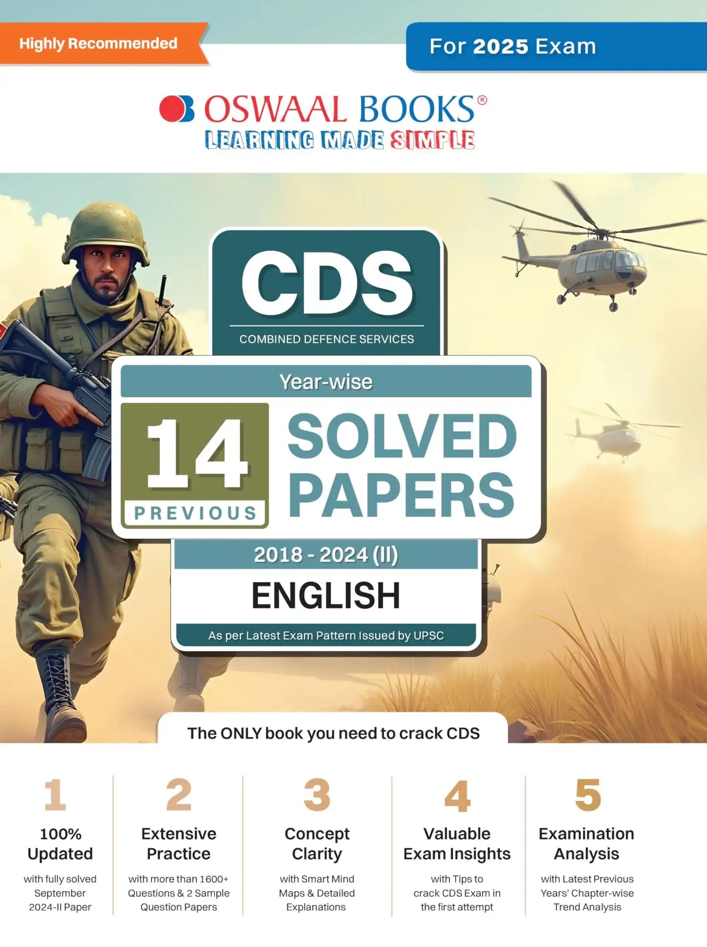 Oba Cds Defence Services 14 Yrs Solved English (2025)