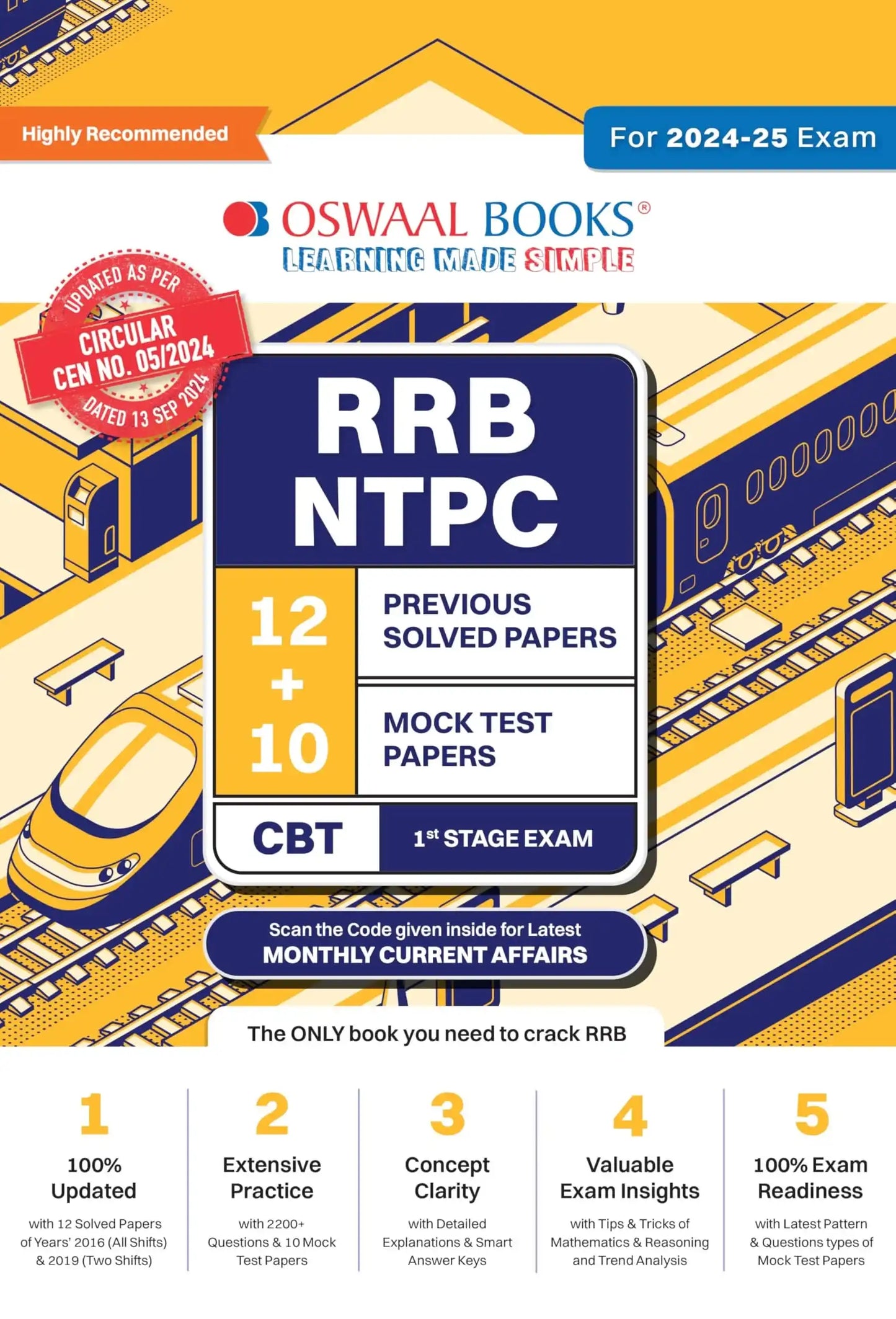 Oba Rrb Ntpc 12 Yrs Paper & 10 Mock Test Paper (2025)
