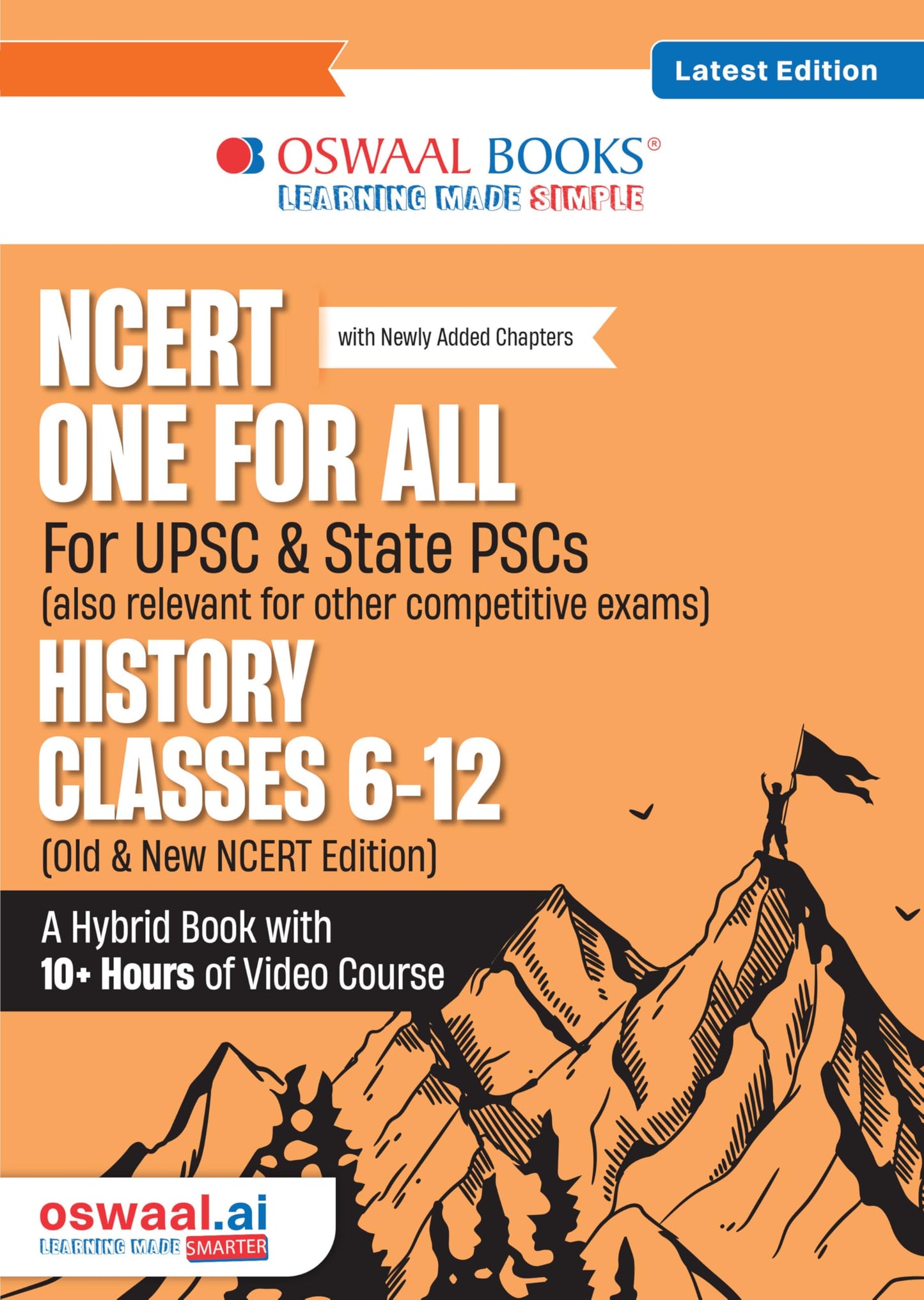 Oswaal NCERT One For All Book for UPSC & State PSCs | History Classes 6-12 (Old & New NCERT Edition) Latest Edition
