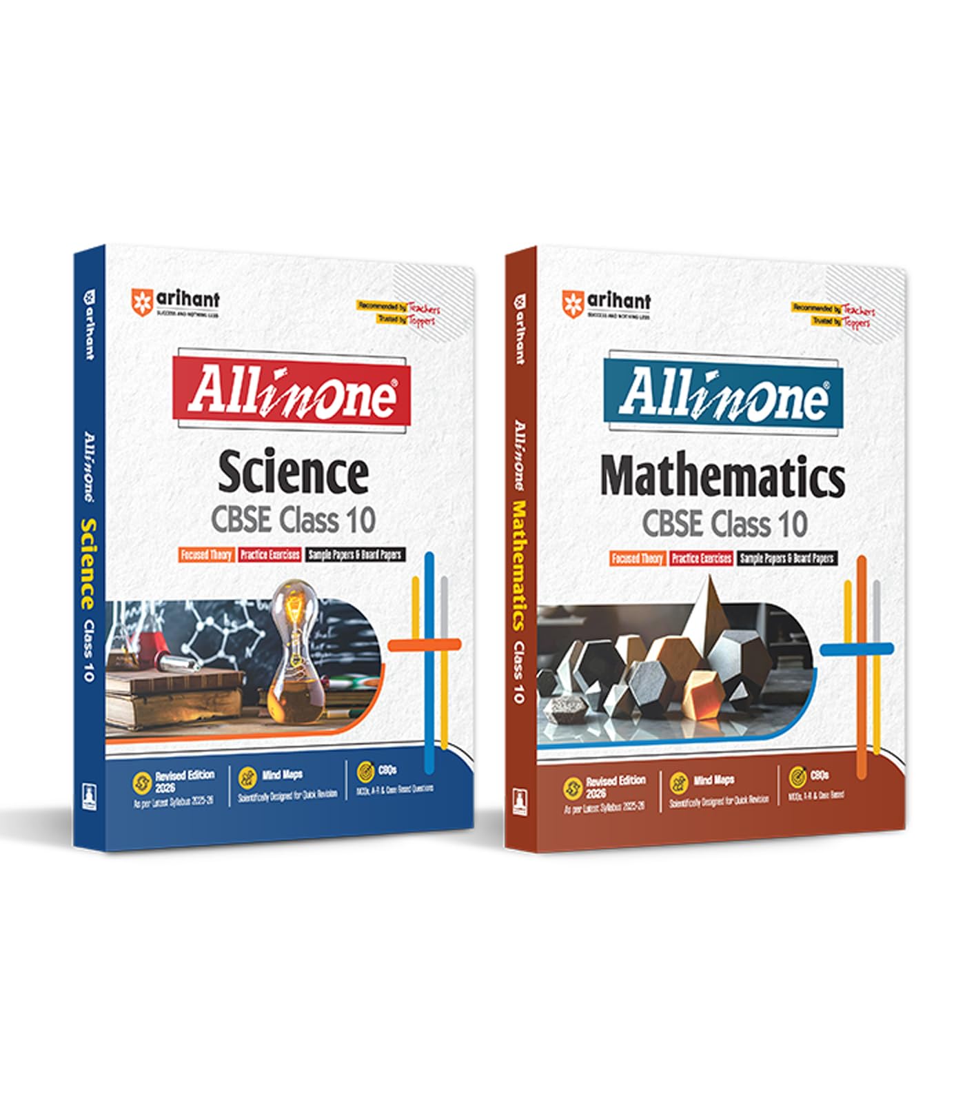 Arihant All In One Science, Mathematics Class 10th Based On Latest NCERT For CBSE Exams 2025-26 (Set of 2 Books)