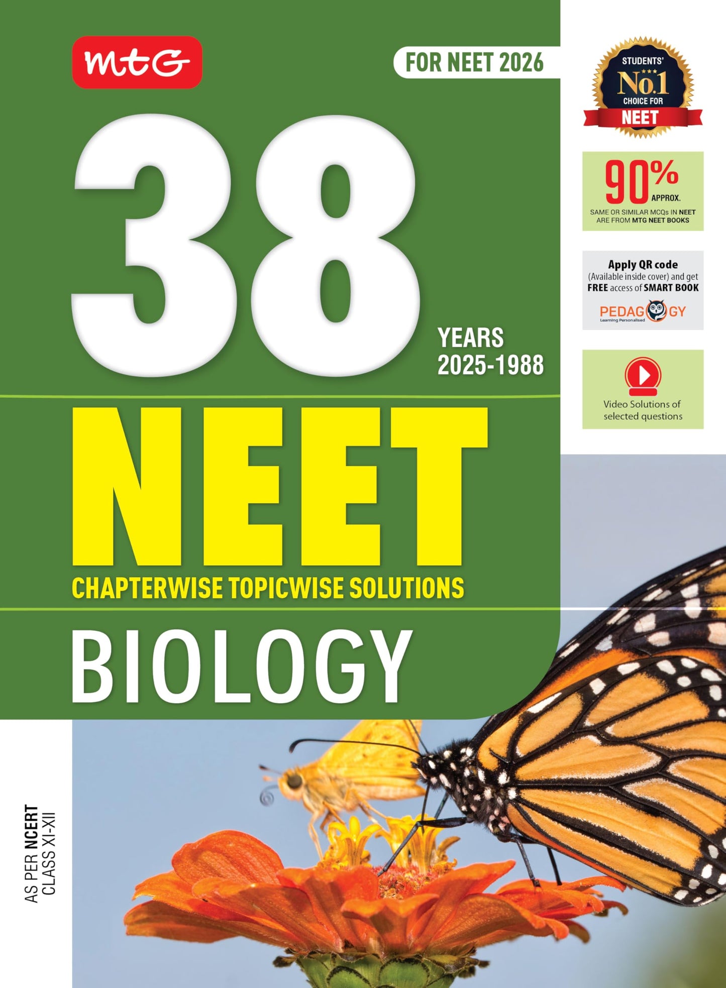 MTG 38 Years NEET Previous Year Solved Question Papers Biology PYQs Ch